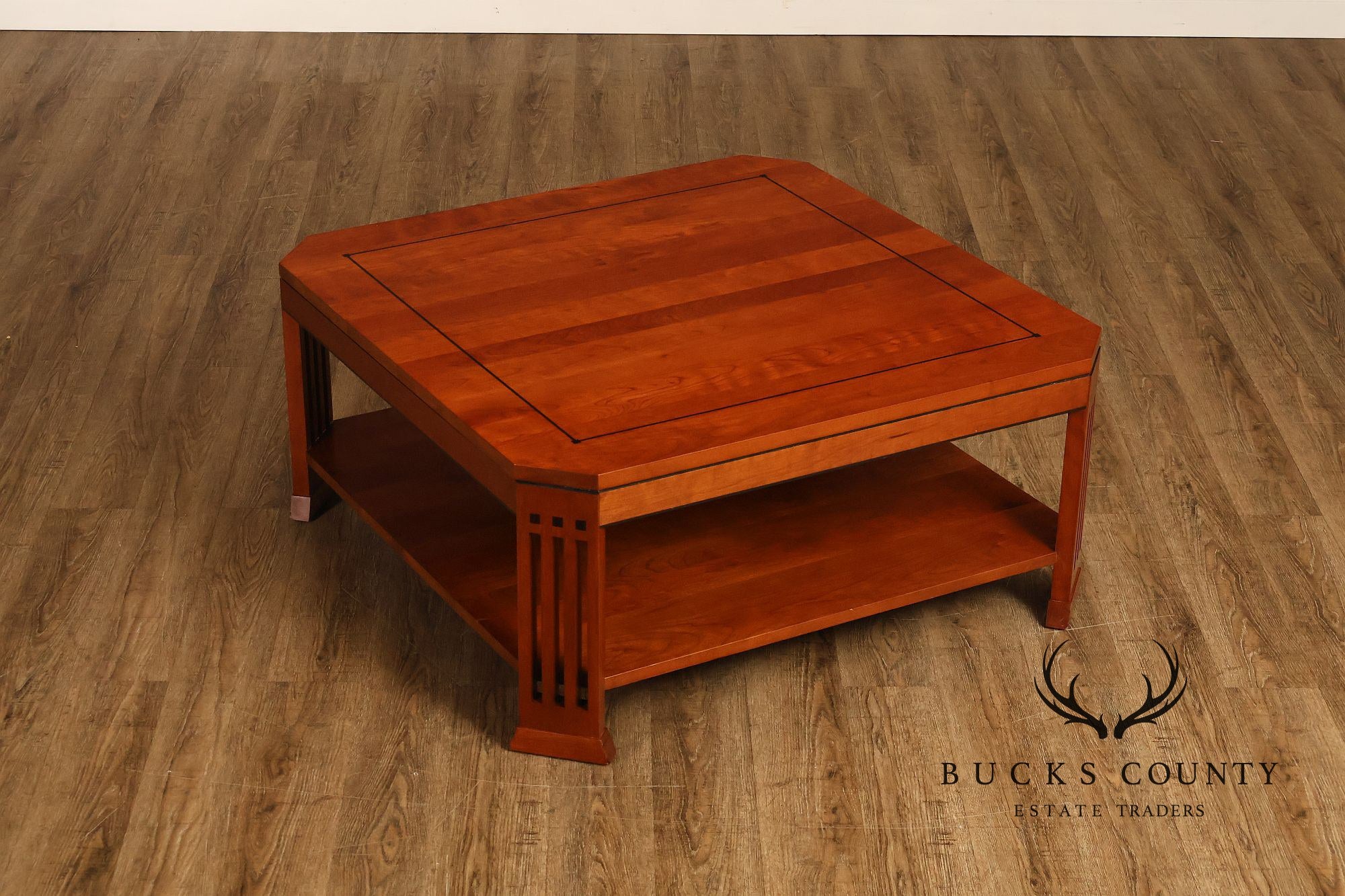 Stickley 21st Century Collection Large Square Cherry Coffee Table