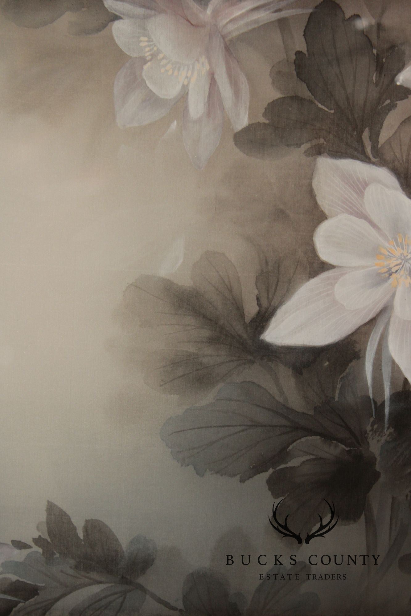 Lena Liu Chinese Pair of Bird and Flower Paintings on Silk