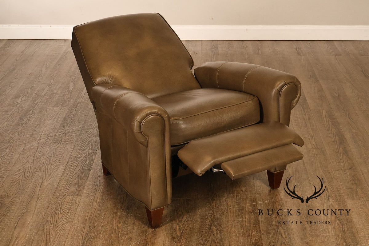 Ethan Allen Contemporary Leather Recliner Armchair