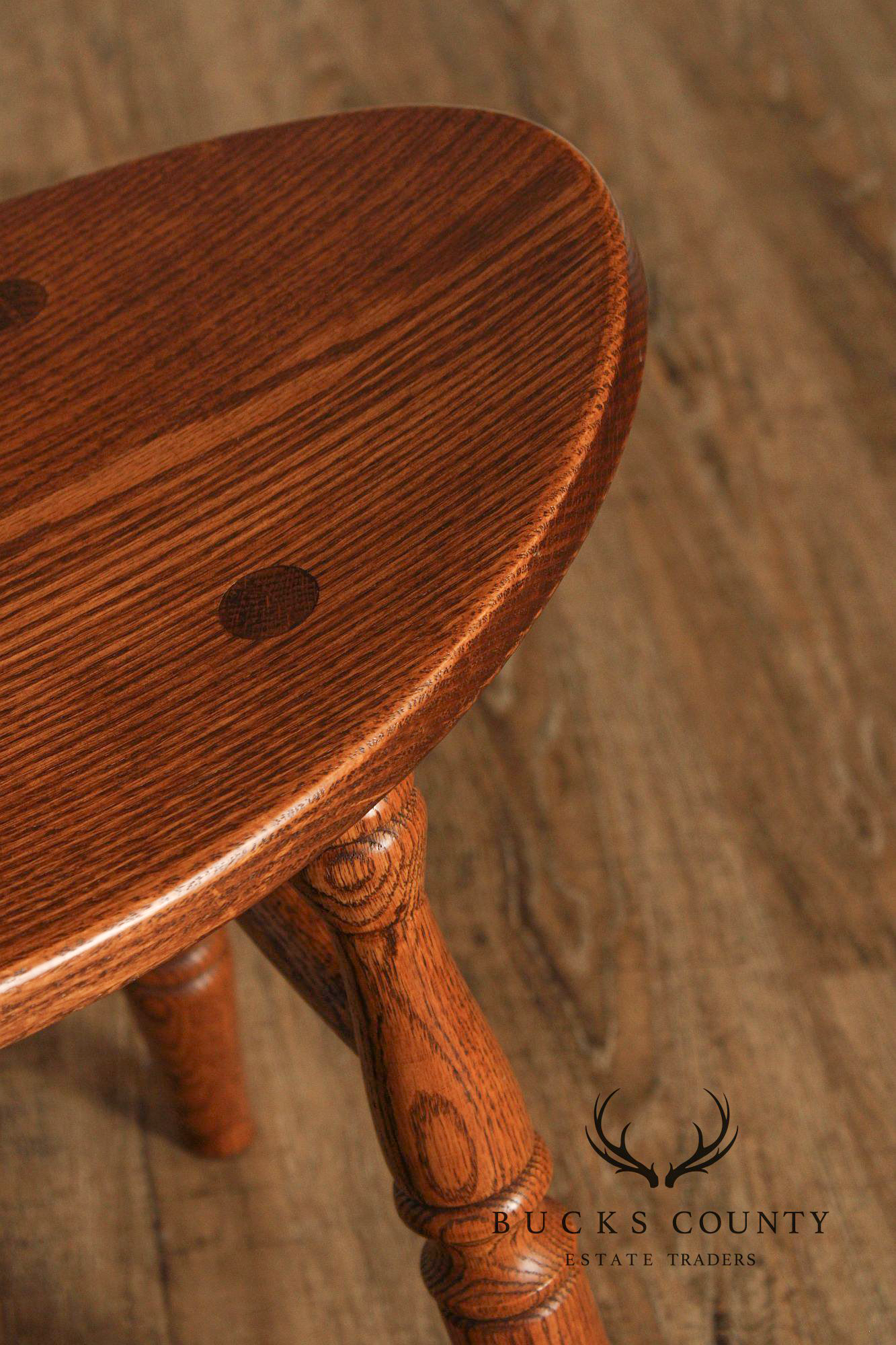 Quality Oak Saddle Seat Stool