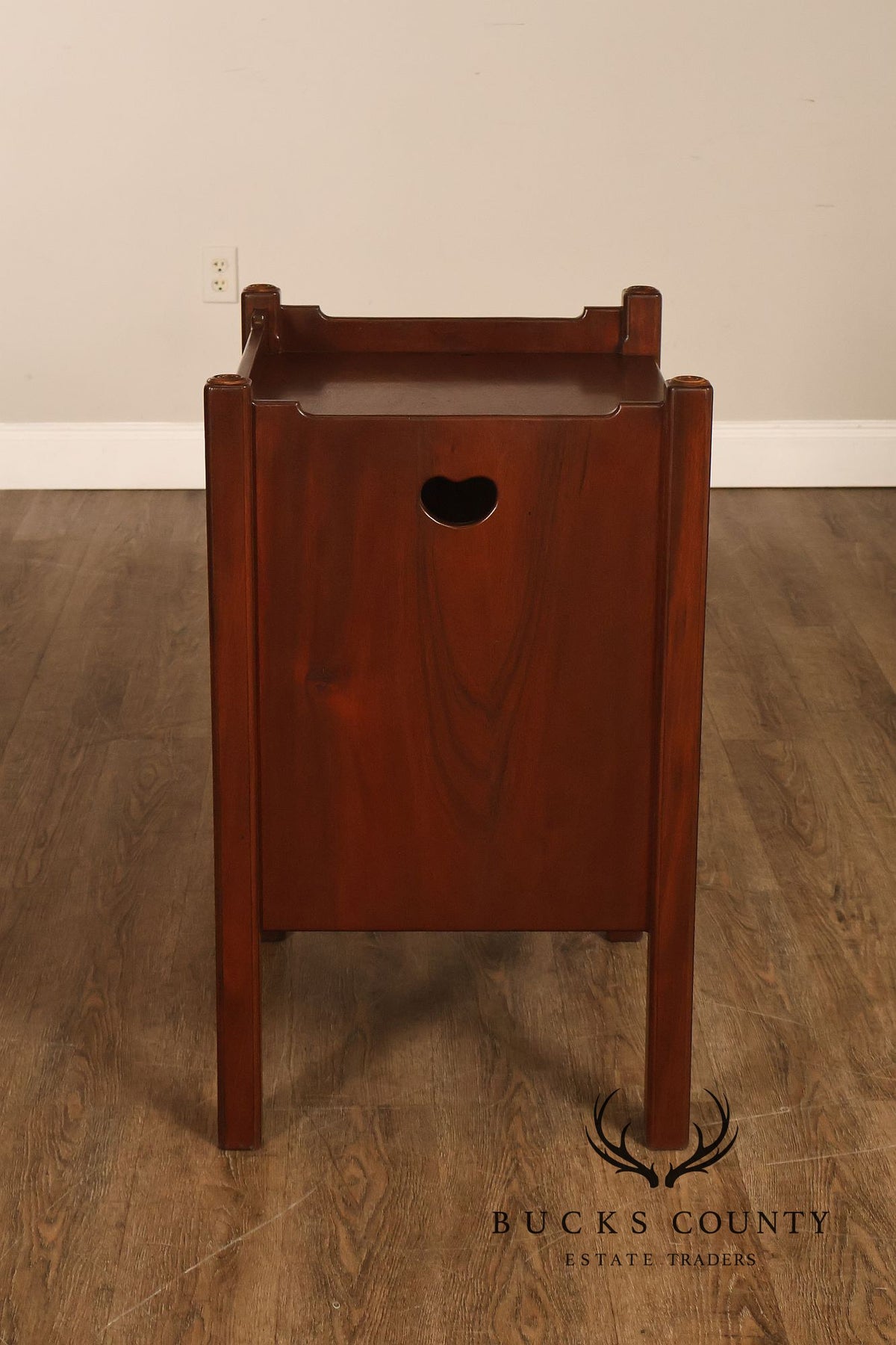 Custom Made Traditional One-Drawer Bedside Nightstand By Mark A. Krebs