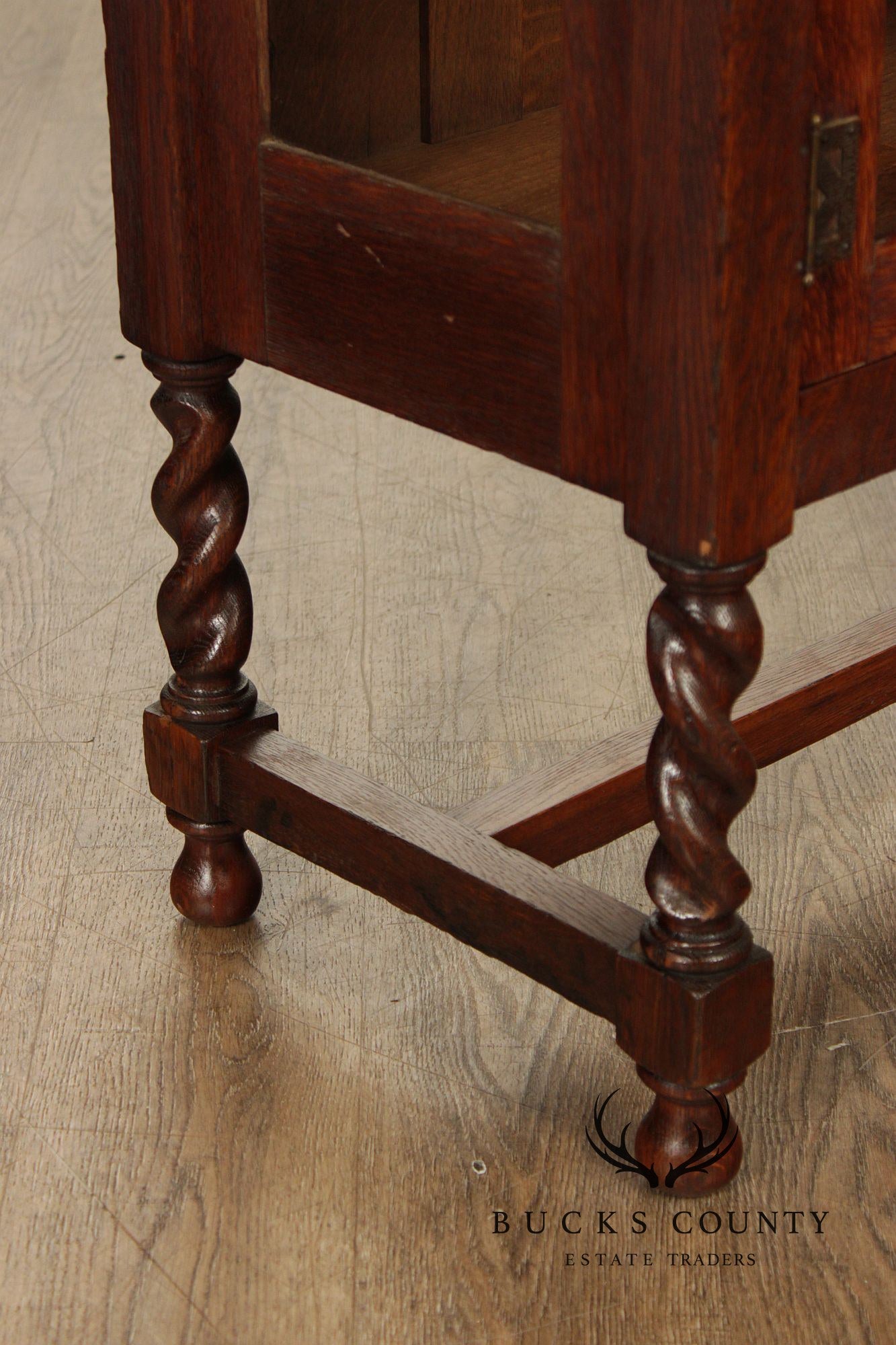 Stickley Brothers Antique Mission Oak Glass China Cabinet