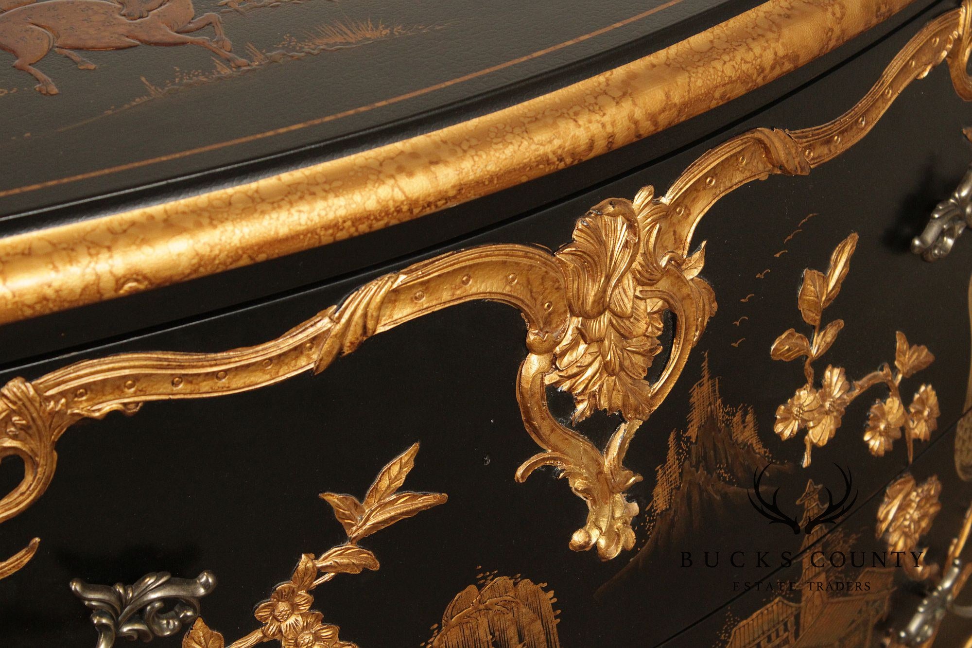 French Louis XV Style Ormolu Mounted Chinoiserie Commode