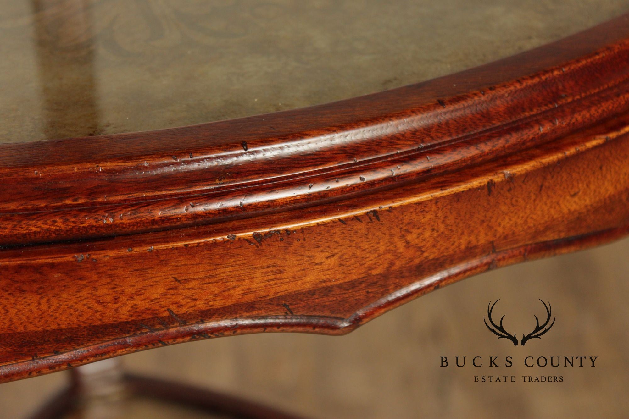 South Cone Regency Style Eglomise Three Tier Etagere Stand