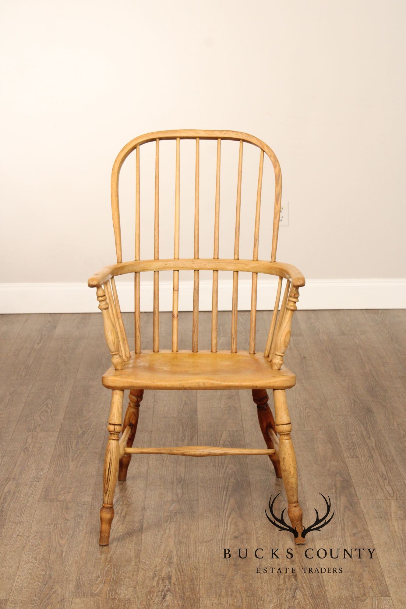 Antique English Oak Windsor Armchair