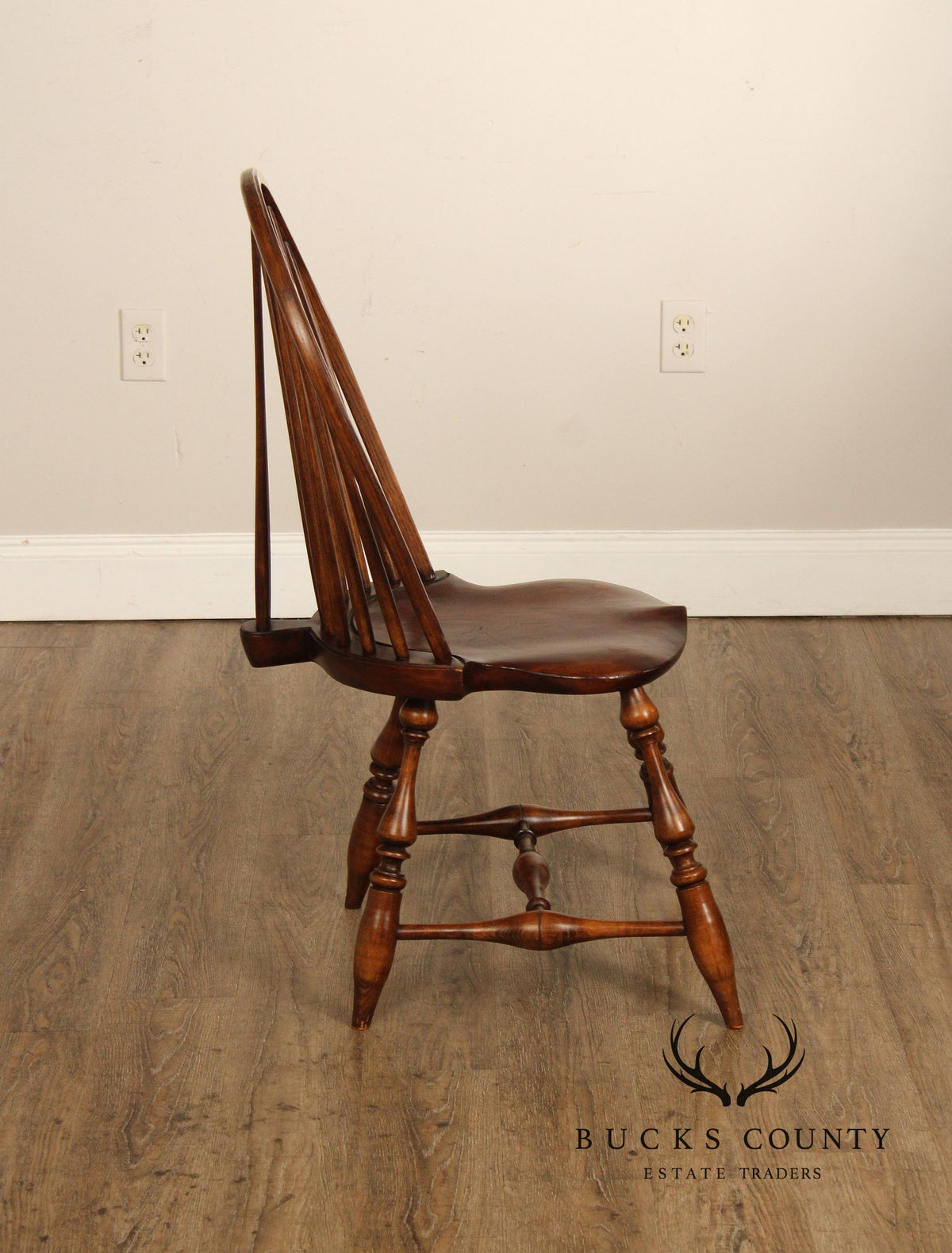 River Bend Chair Co. Brace Back Windsor Fan Back Side Chair