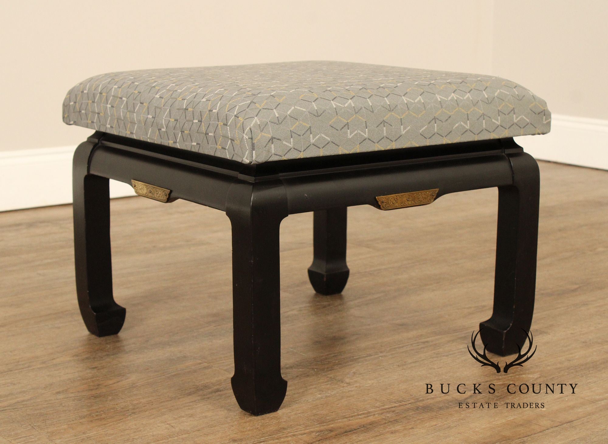 Ming Style Mid-Century Pair of Low Stools