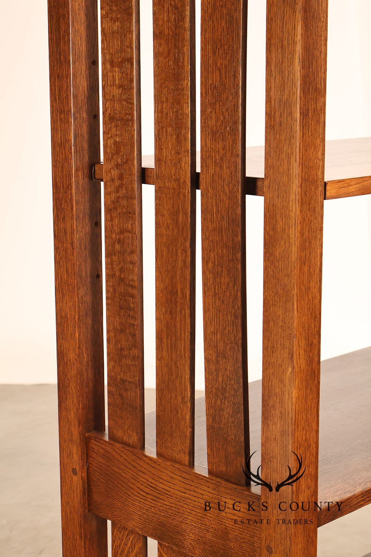 Stickley Mission Collection Oak Open Bookcase
