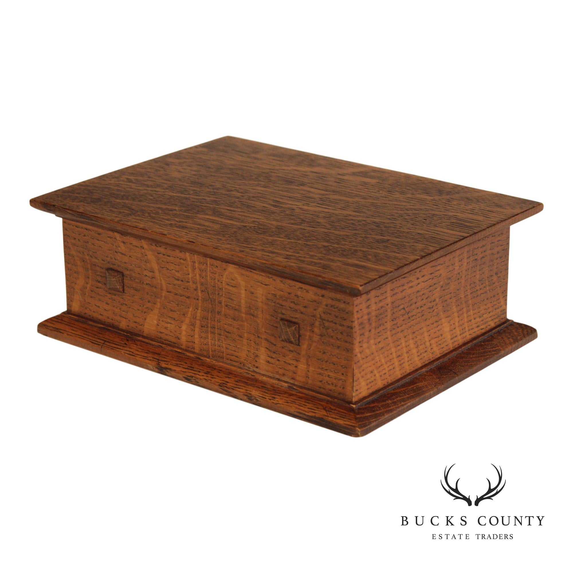 Stickley Mission Collection Oak Desk Box