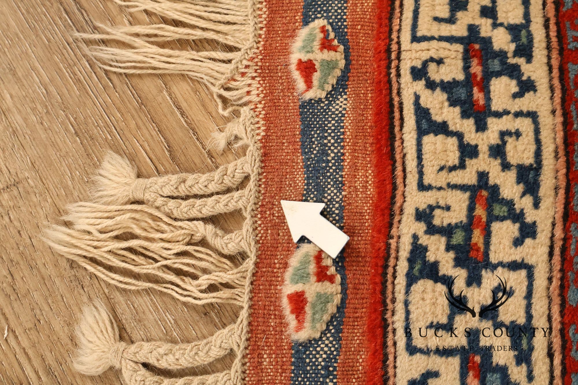 Vintage Hand Tied Wool Kazak Tribal Long Runner Rug