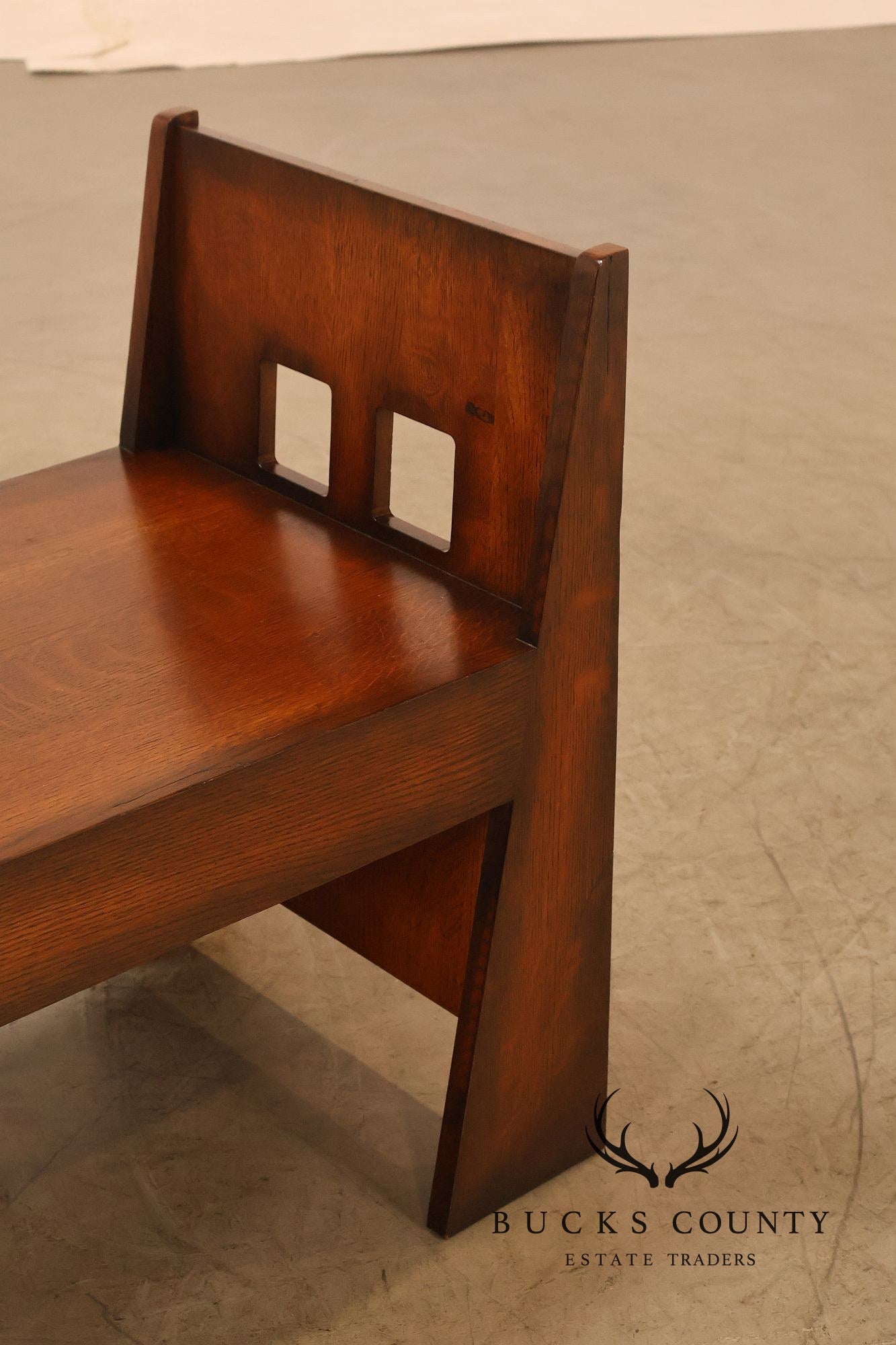 Stickley Mission Collection Oak Limbert Bench