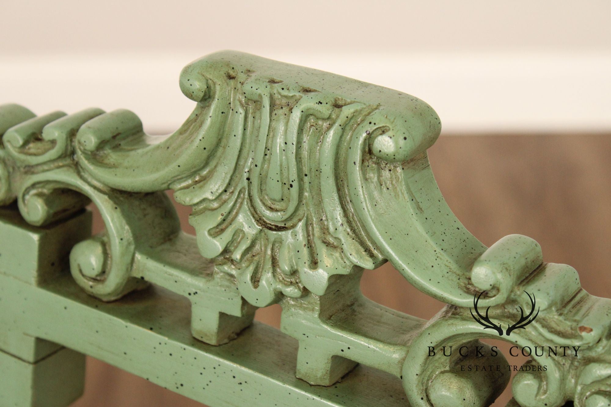 Chinese Chippendale Style Pair Painted Fretwork Armchairs