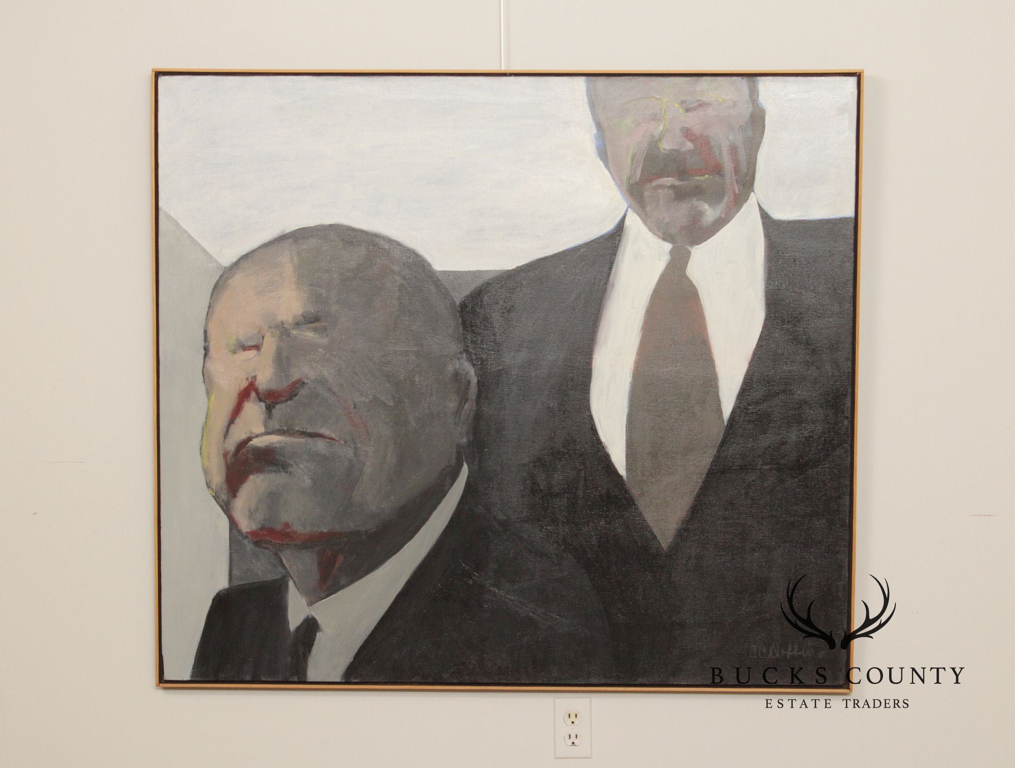 Anne Cooper Dobbins Oil Painting, 'Two Strong Men'
