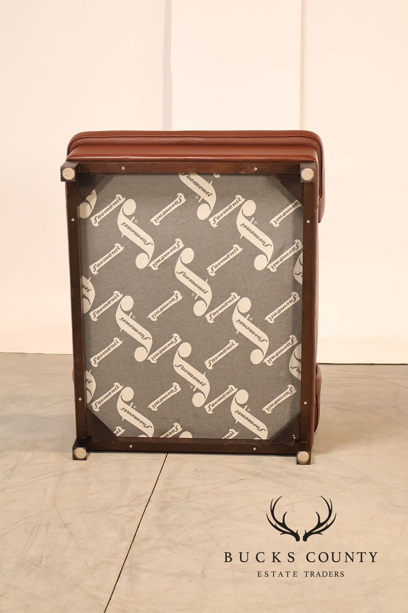 Formenti Pair of Italian Leather Lounge Chairs