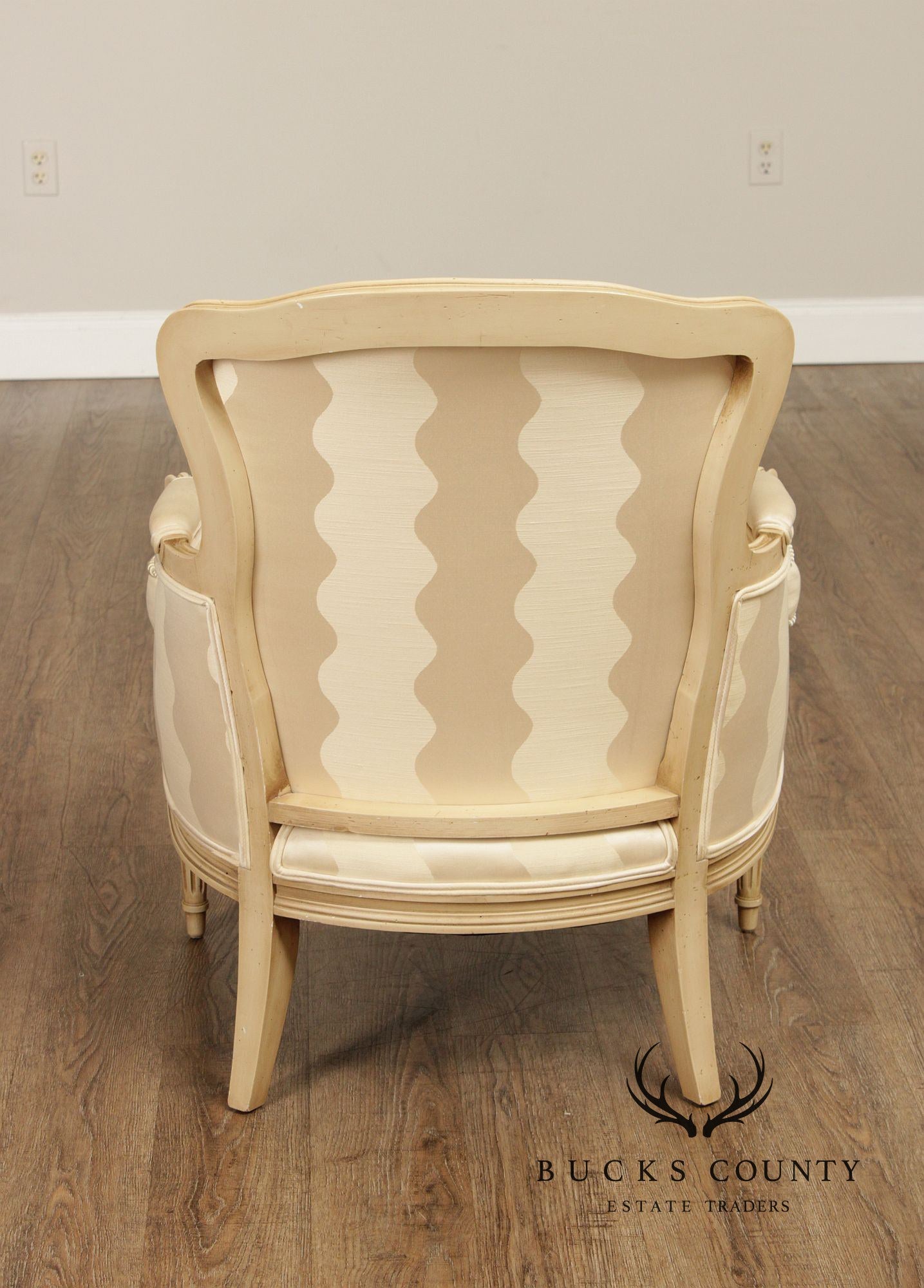 French Louis XVI Style Vintage Pair Of Bergere Chairs