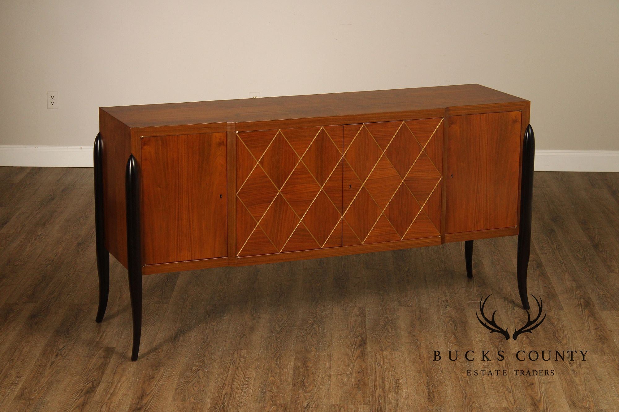 Acanto Luxury Furniture French Art Deco Style Walnut Sideboard Moma
