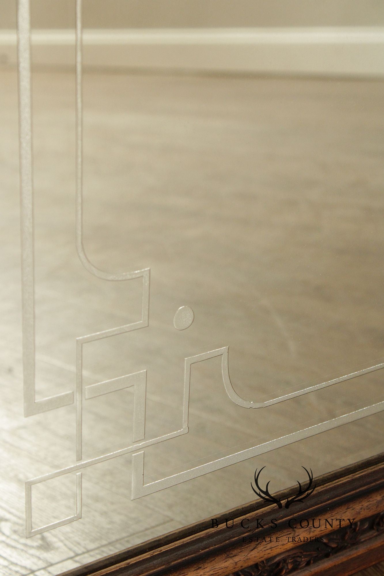 George Morton Whisky Etched and Reverse Painted Pub Mirror