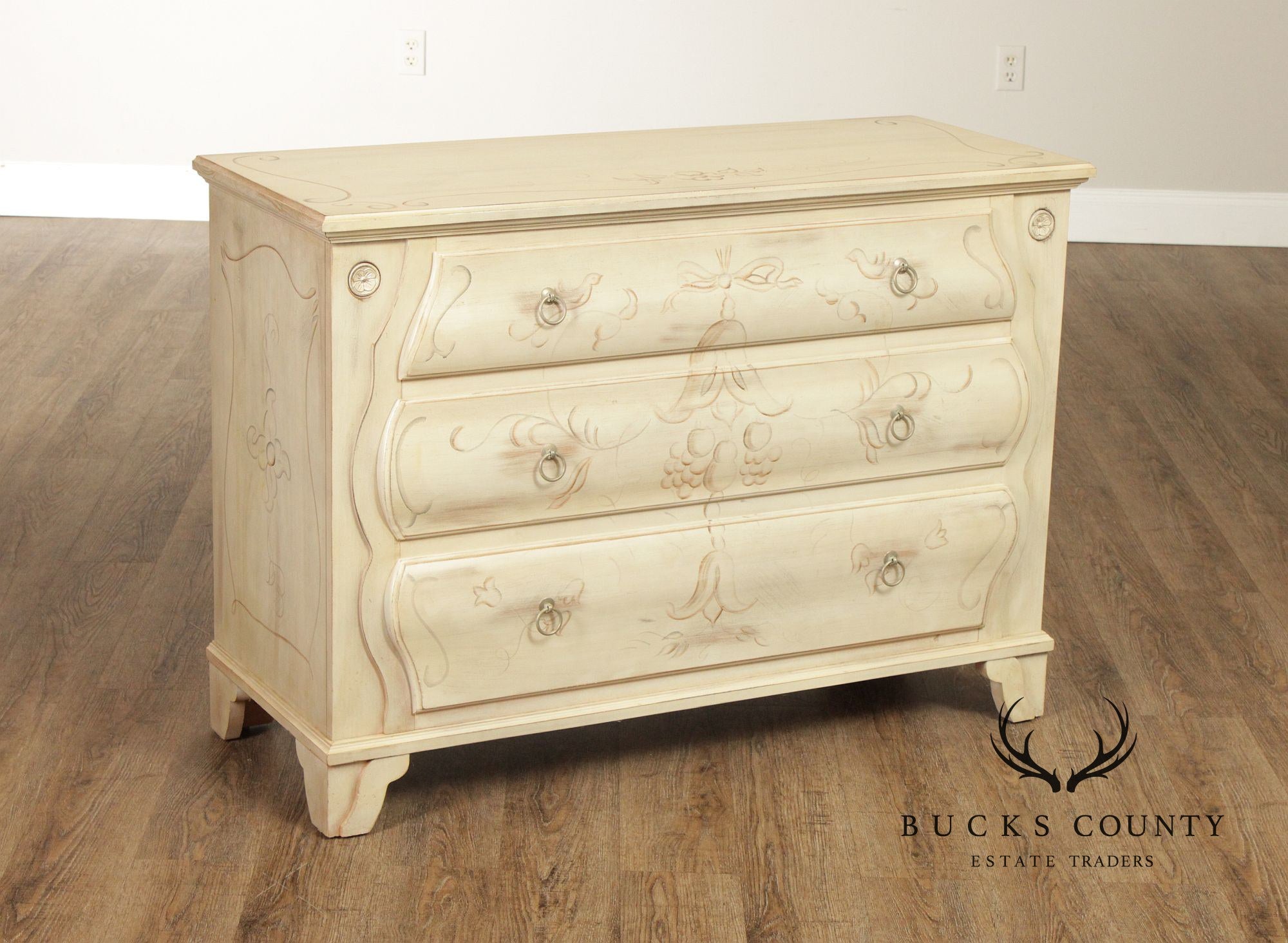 Ethan Allen 'Legacy' Paint Decorated Chest of Drawers