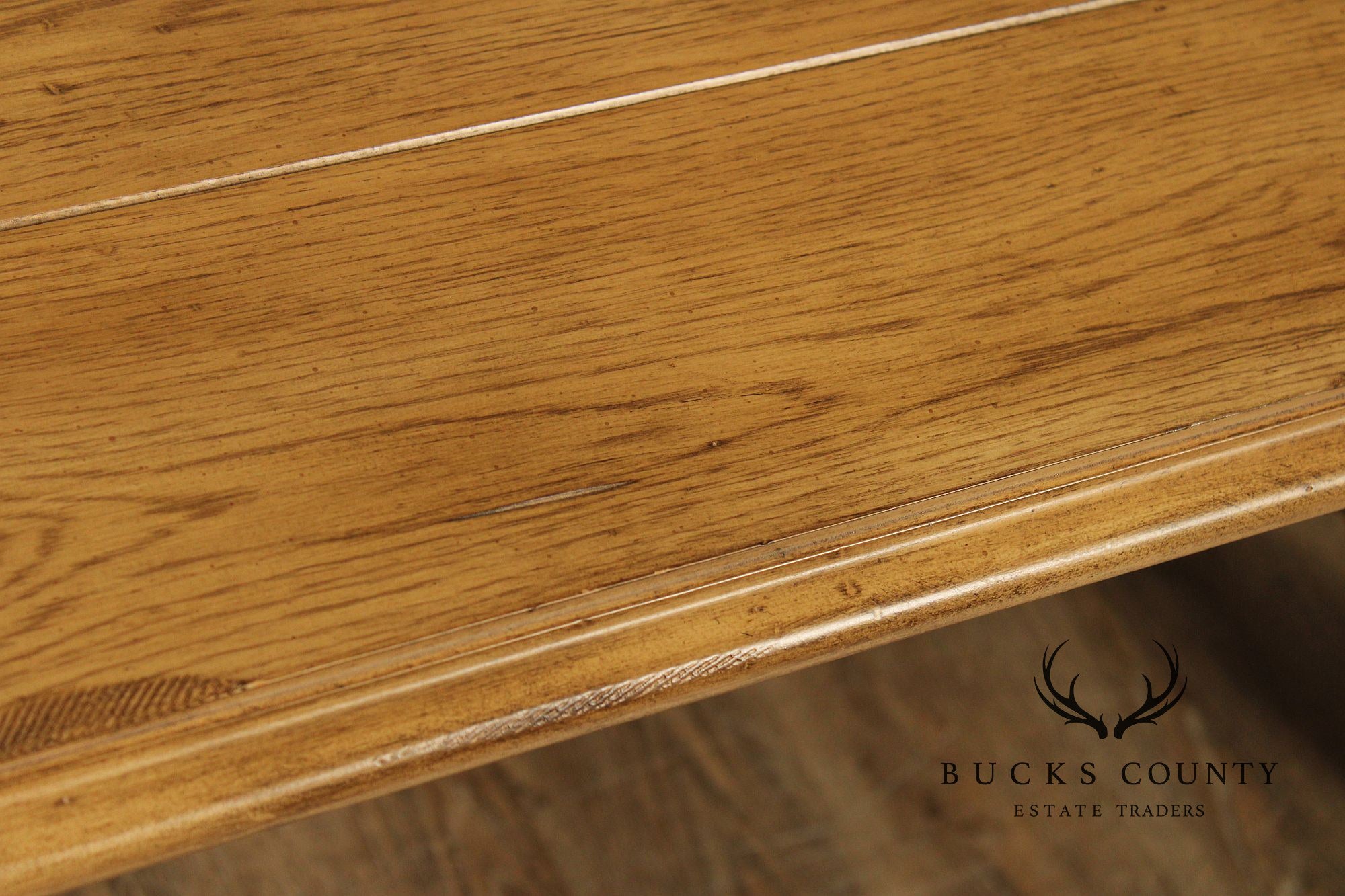 Bernhardt Spanish Revival Style Oak Extension Dining Table