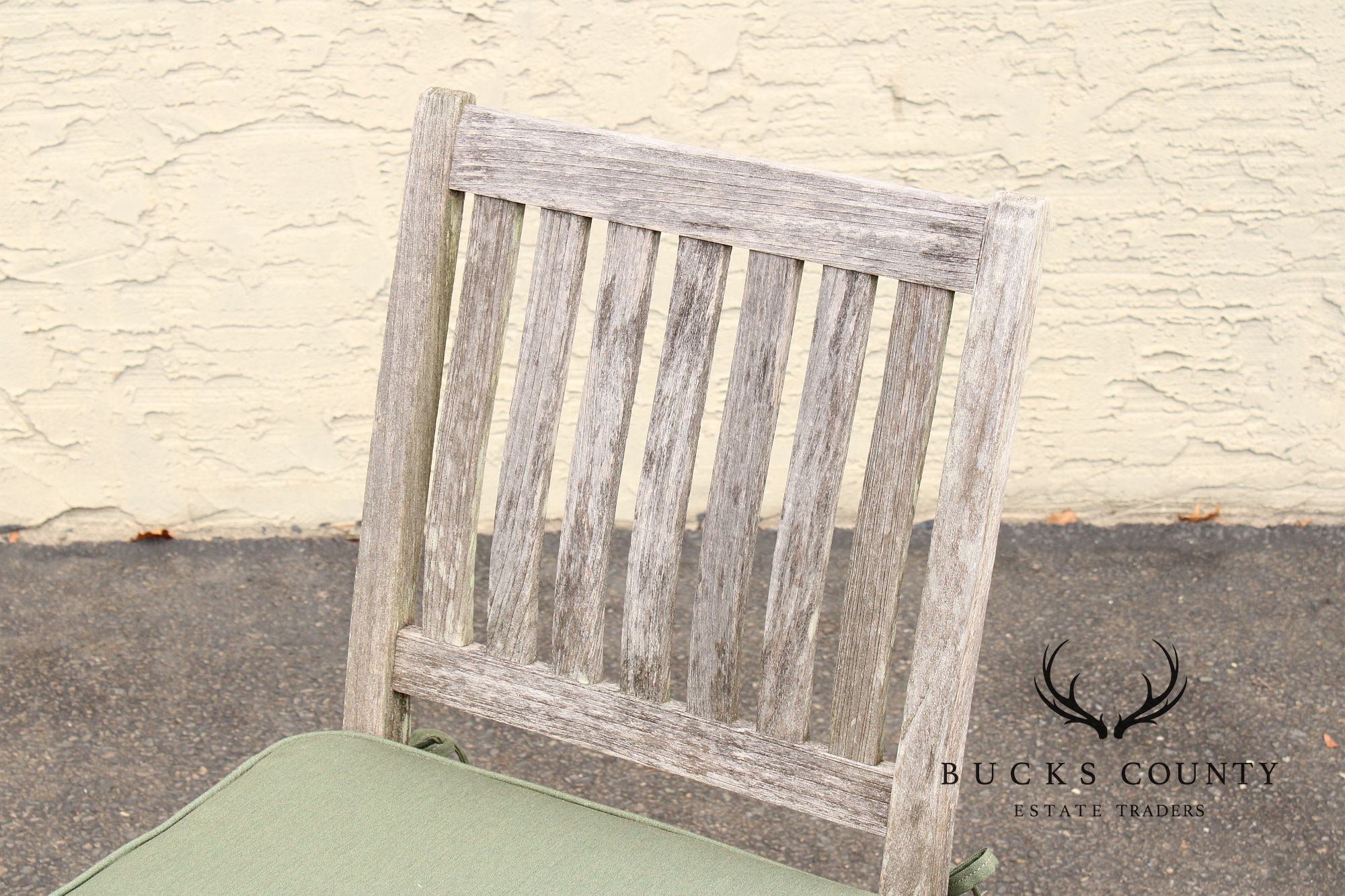 Gloster Teak Outdoor Patio Dining Table With Four Chairs