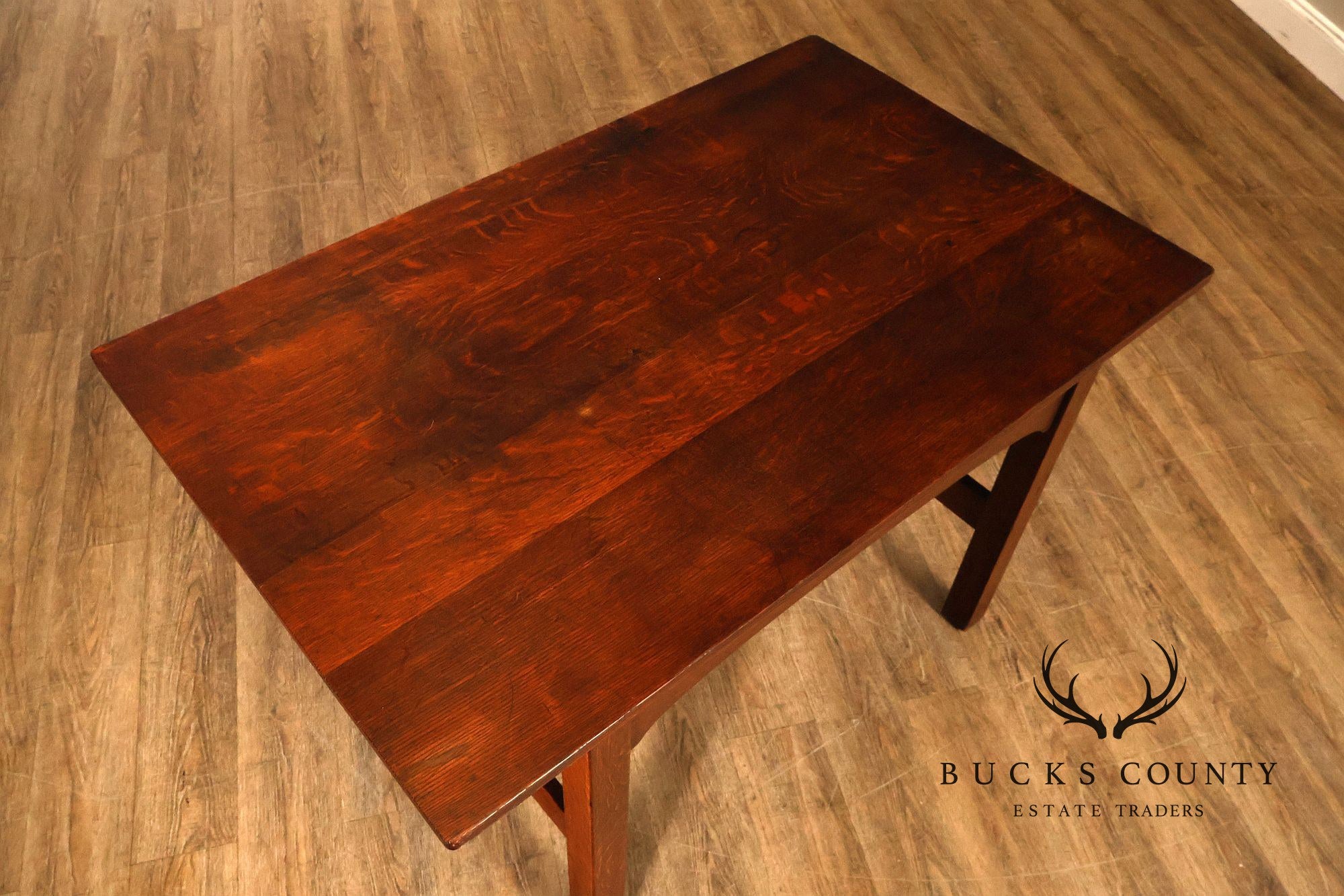 Antique L. & J.G. Stickley Mission Oak Library Table