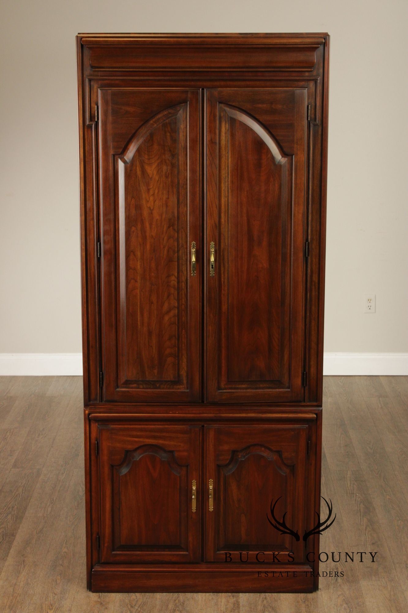 Harden Traditional Tall Cherry Bar Cabinet