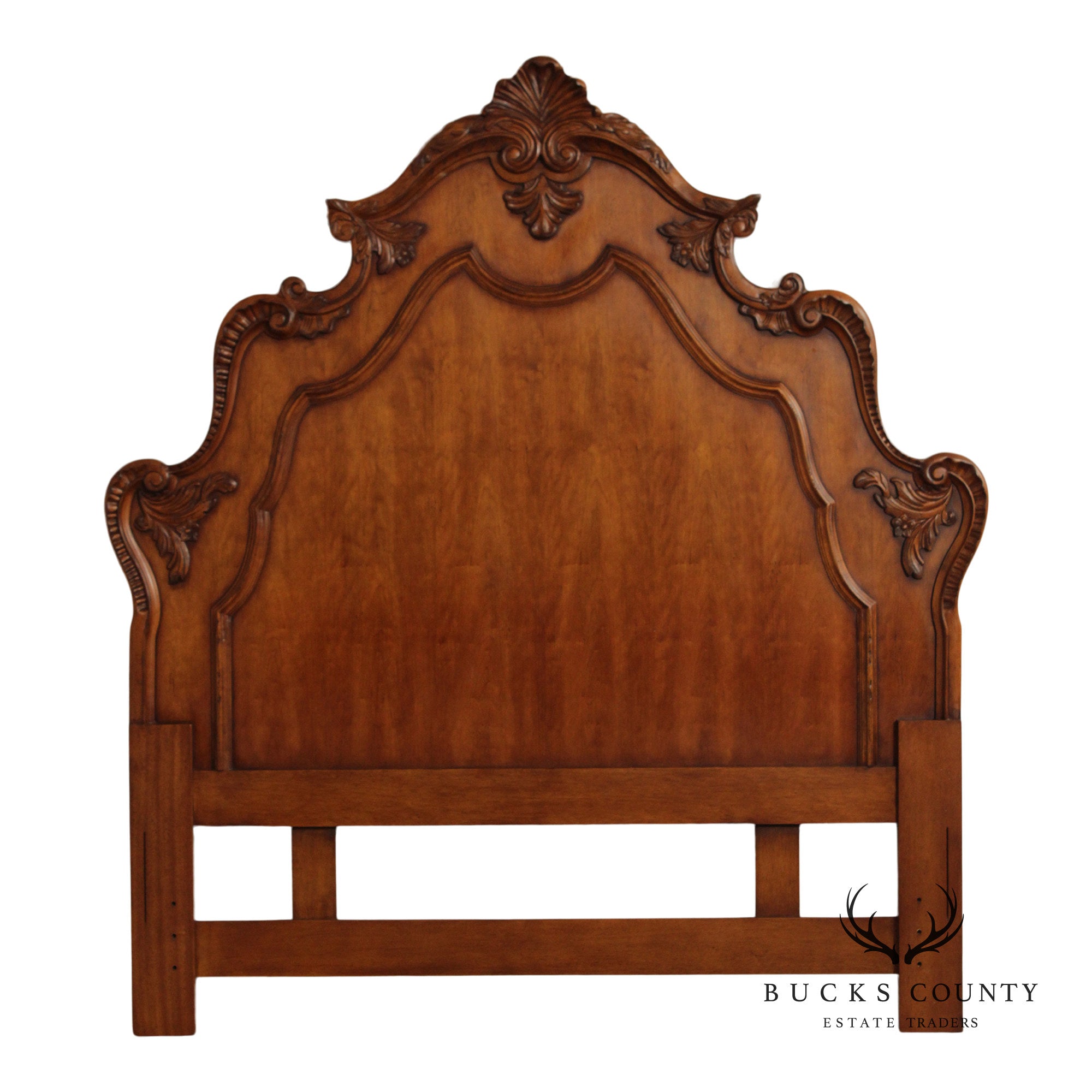 Century Furniture French Style Coeur de France Cherry Queen Headboard