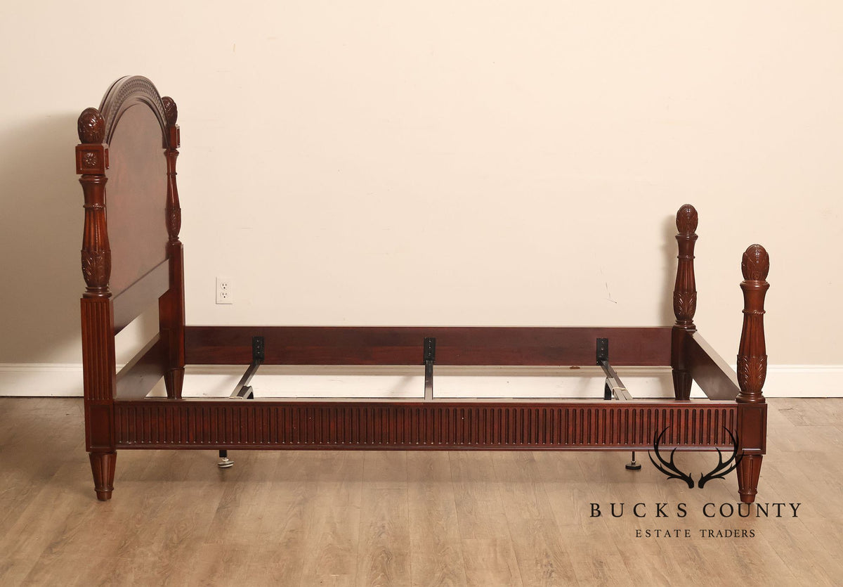 Henkel Harris Mahogany Low-Post Queen Bed