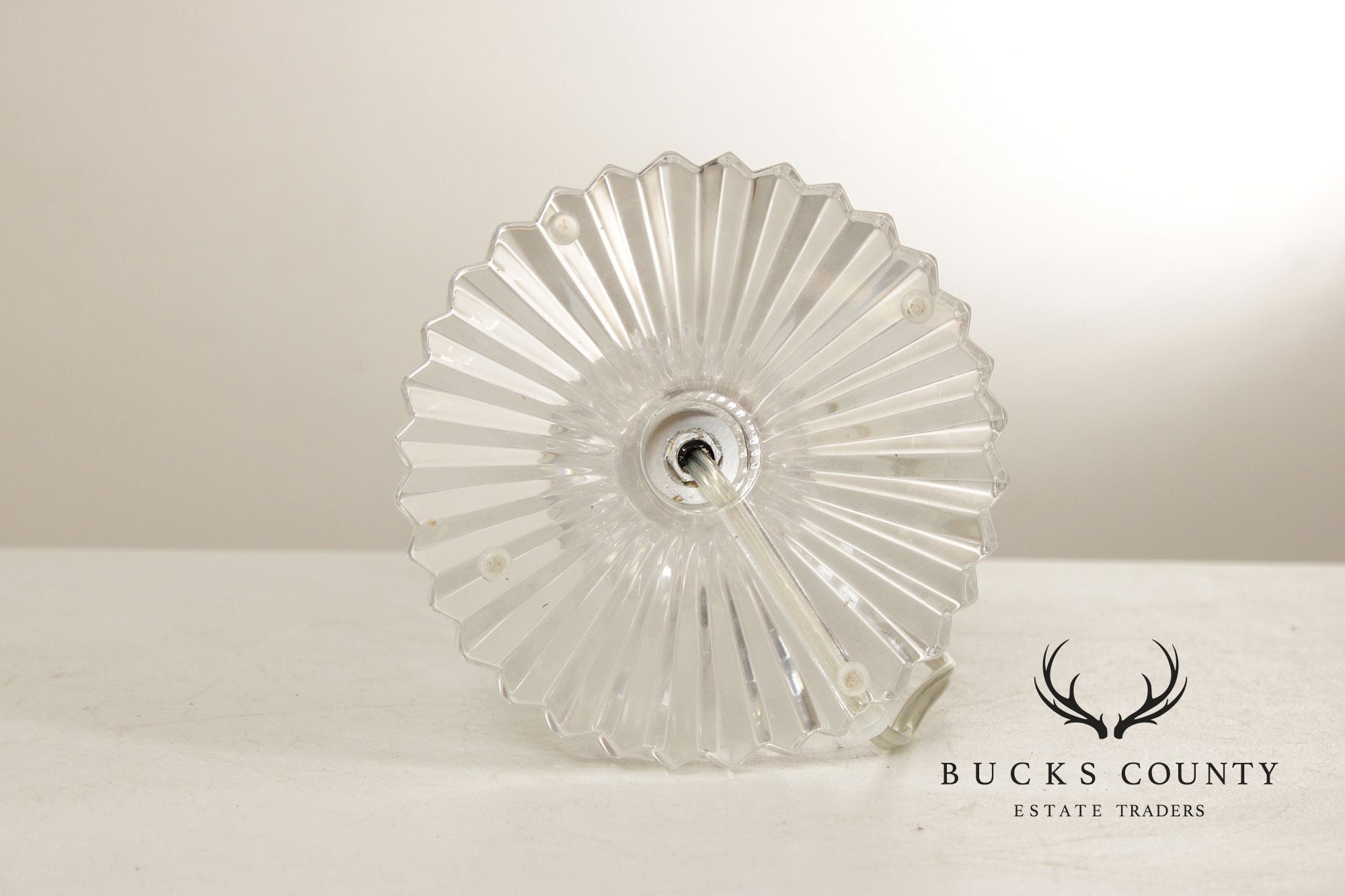 Bradburn Gallery Contemporary Pair of Glass and Lucite Table Lamps