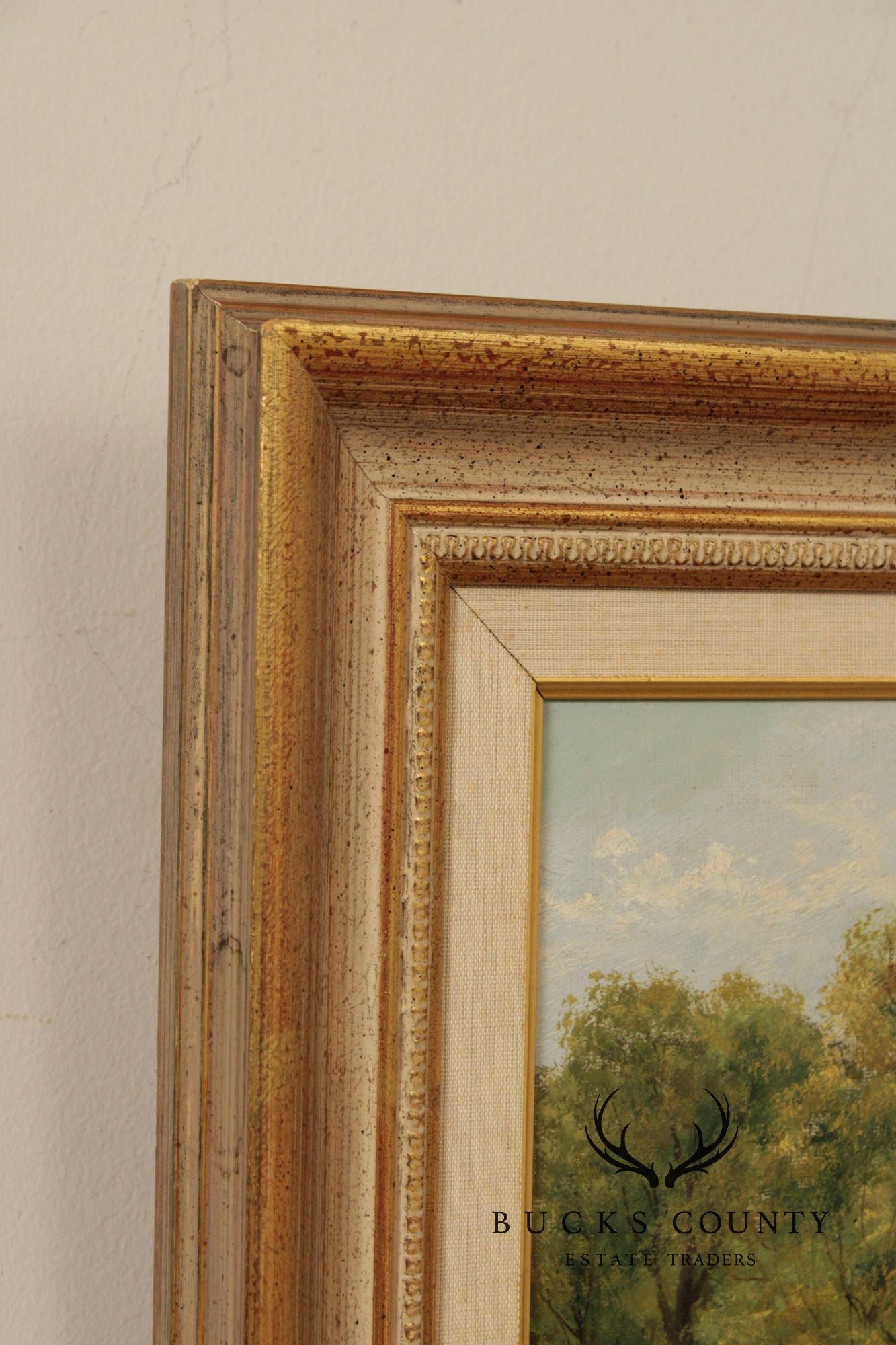 Kate E. Foster Oil Painting, 'Hayfield'
