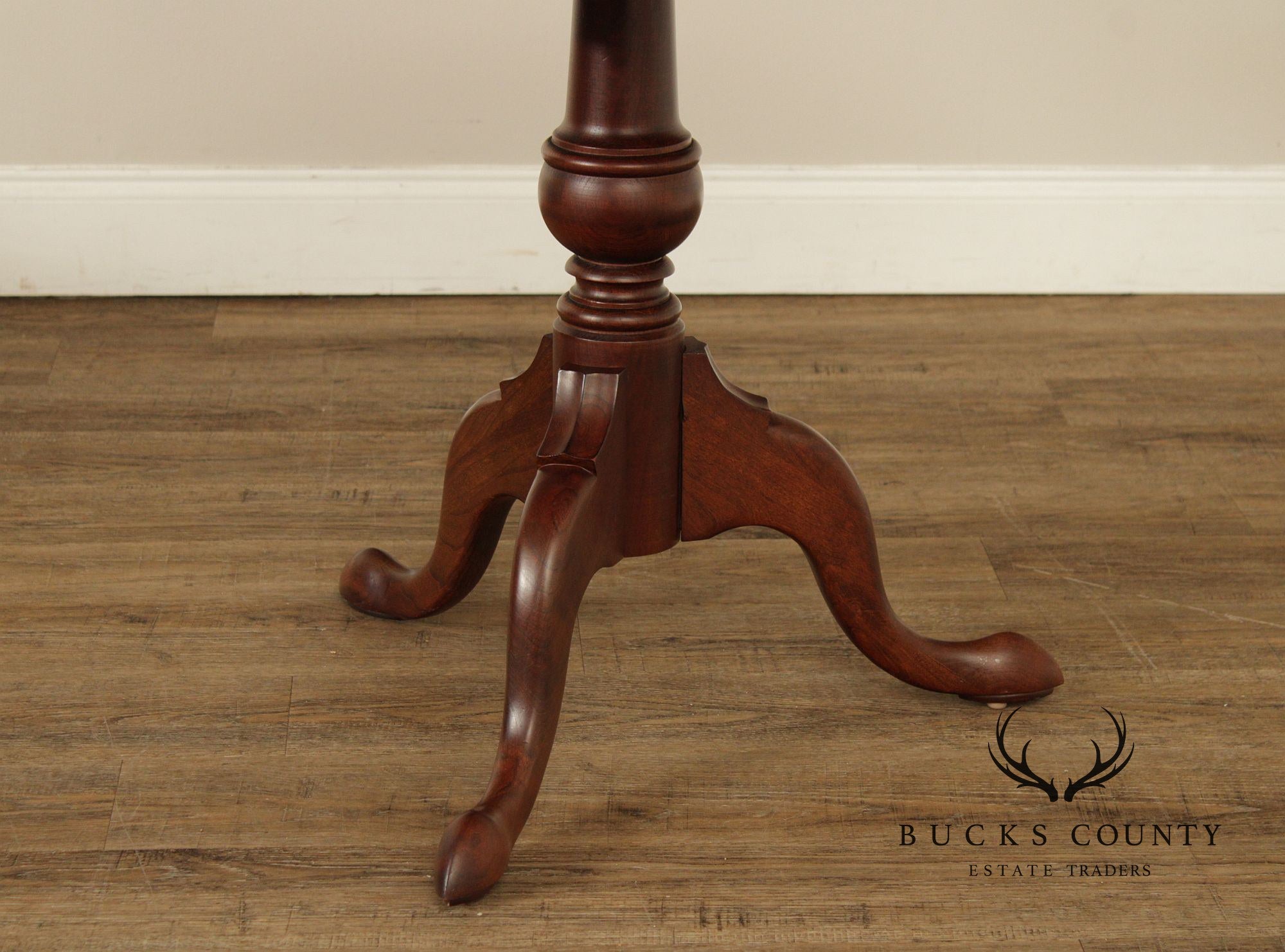 Pennsylvania House Chippendale Style Round Cherry Side Table