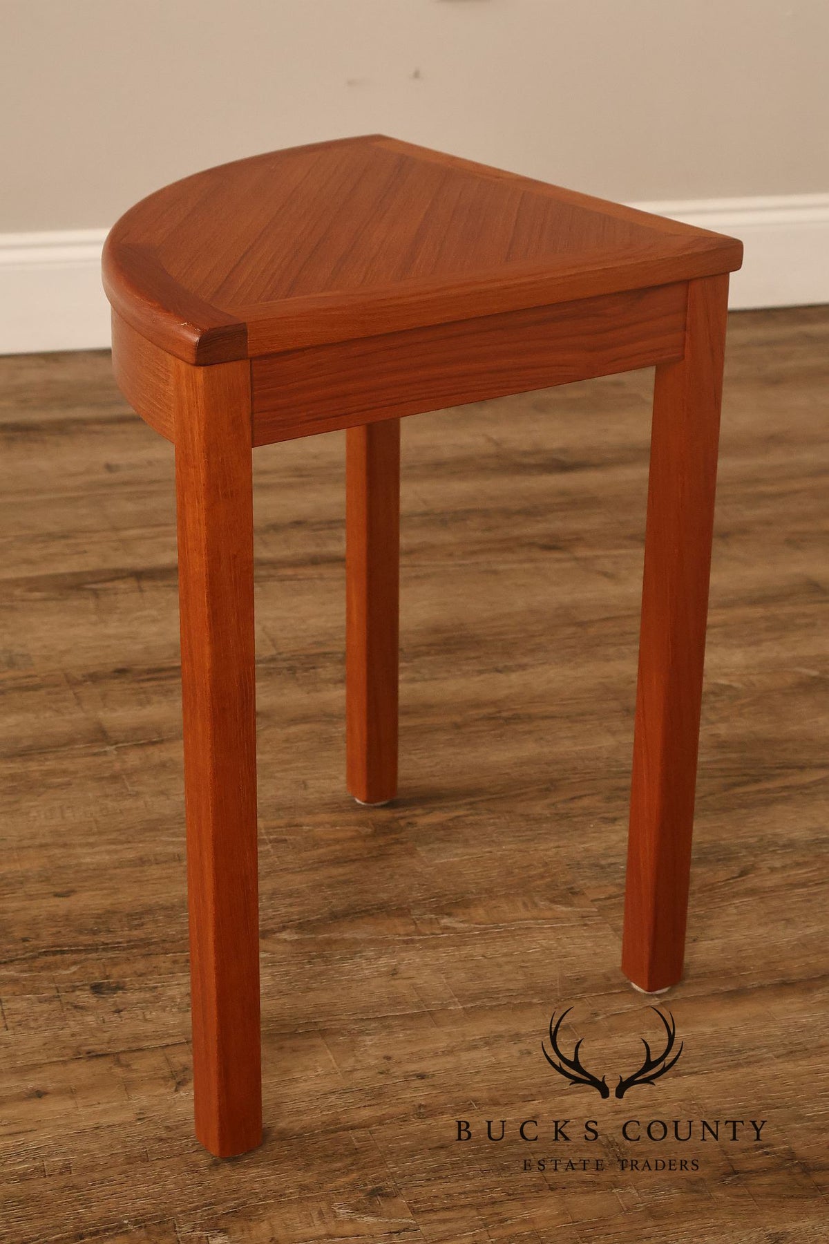 Andreas Tuck Danish Modern Teak Corner Side Table