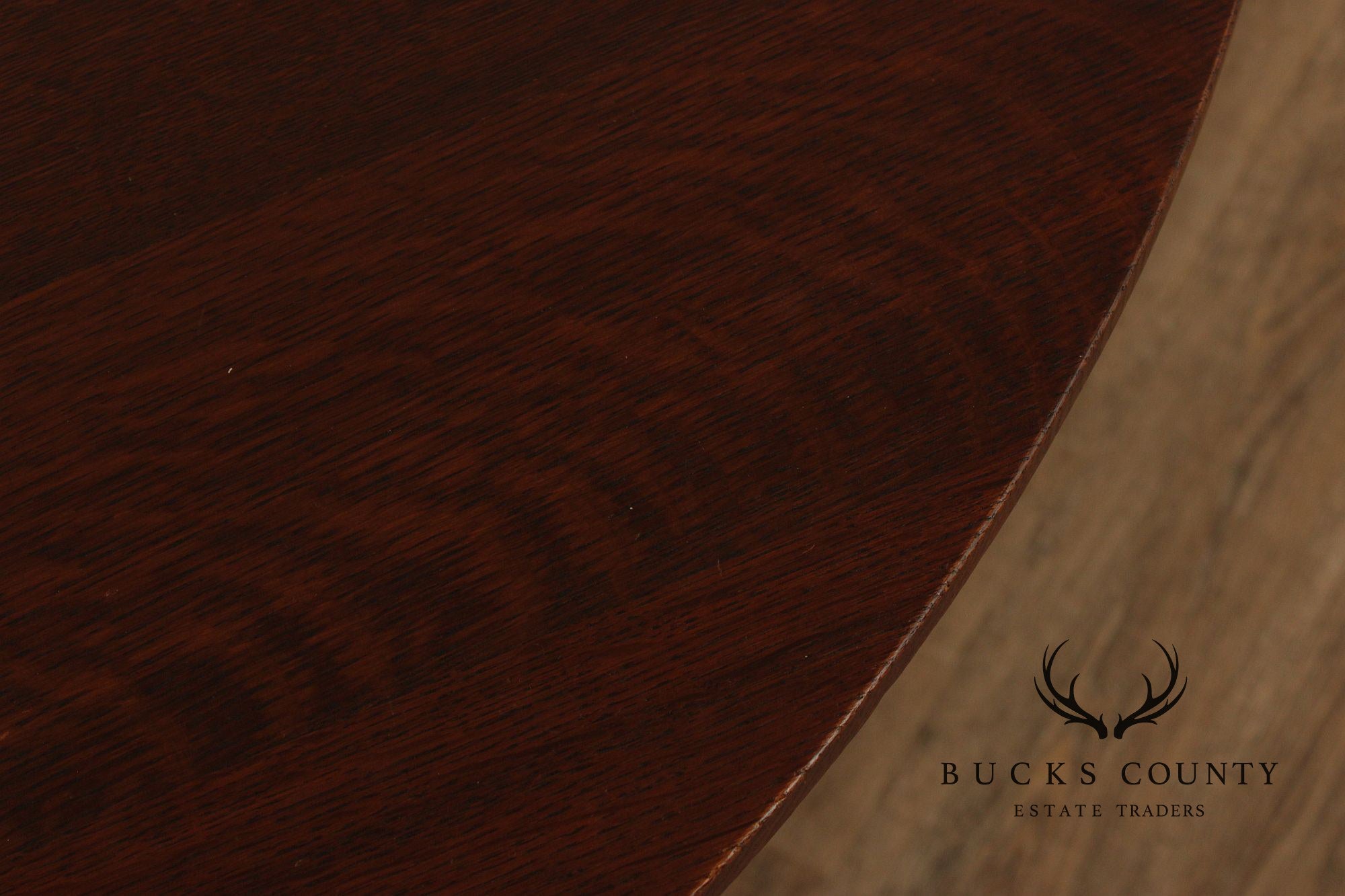 Limbert Furniture Antique Mission Oak Round Top Expandable Dining Table