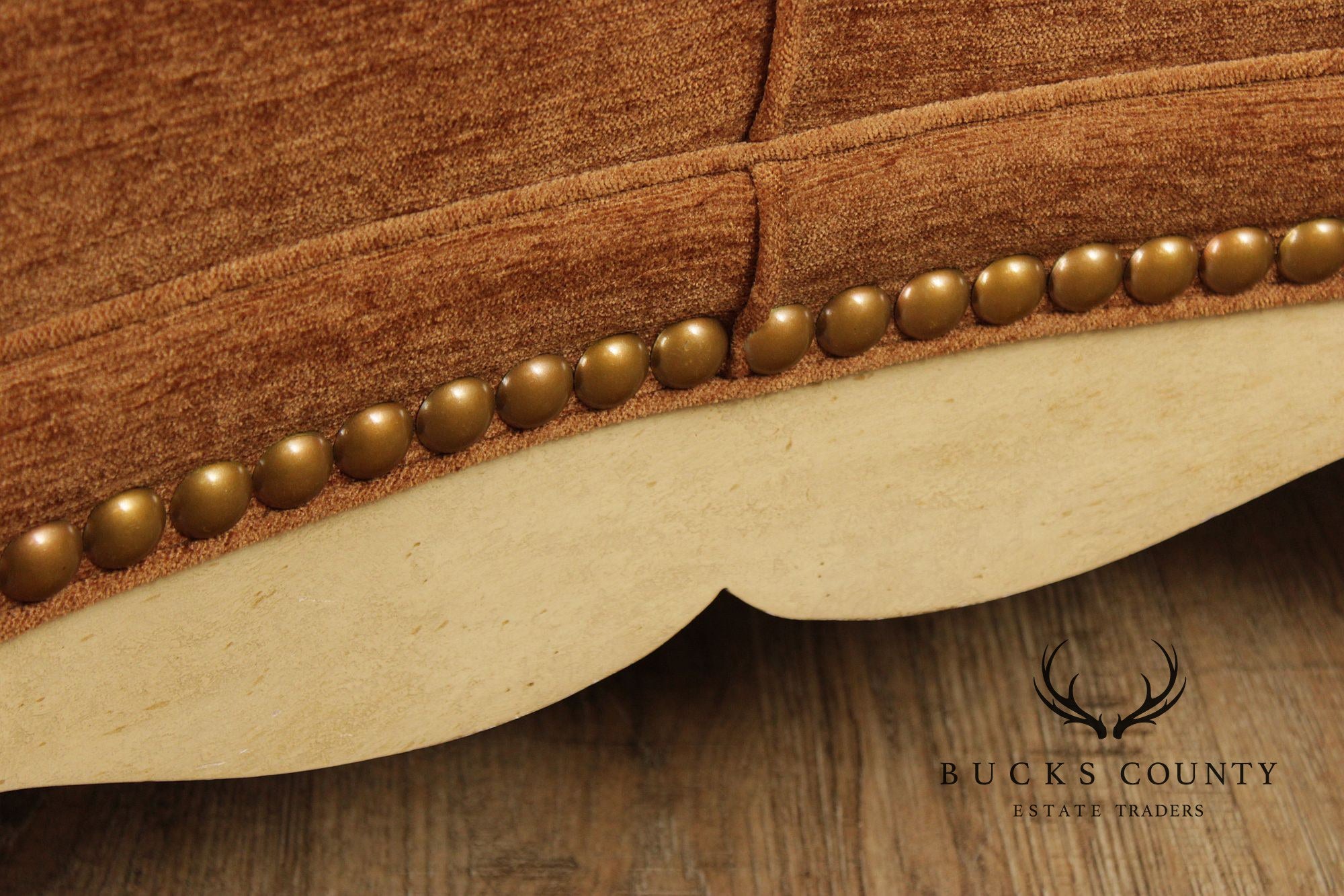 Swaim French Country Style Pair of Curved Banquette Benches