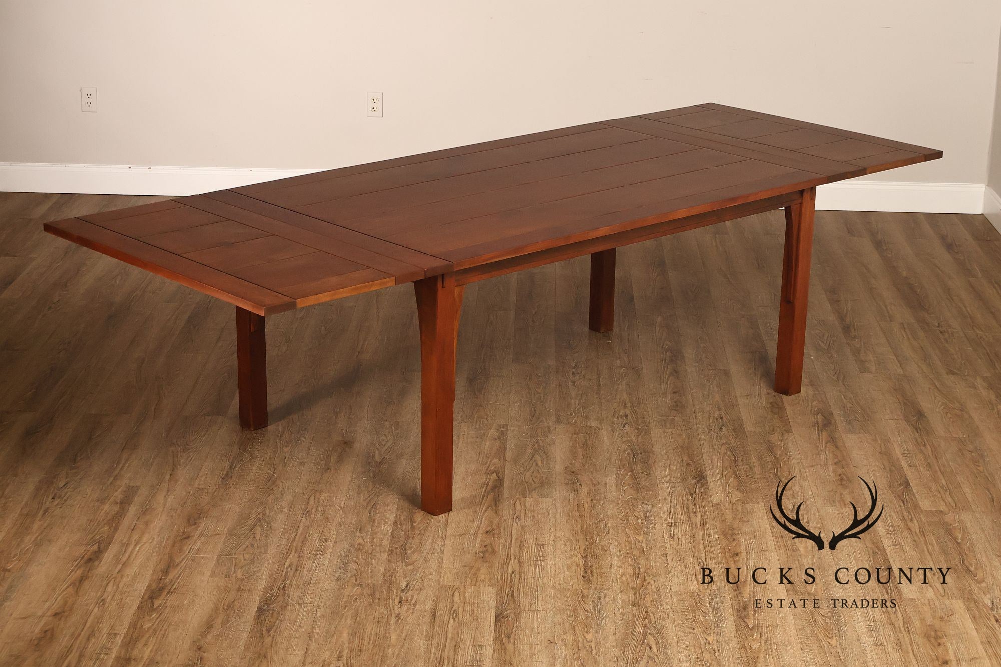 Stickley Mission Collection Cherry Extendable Dining Table