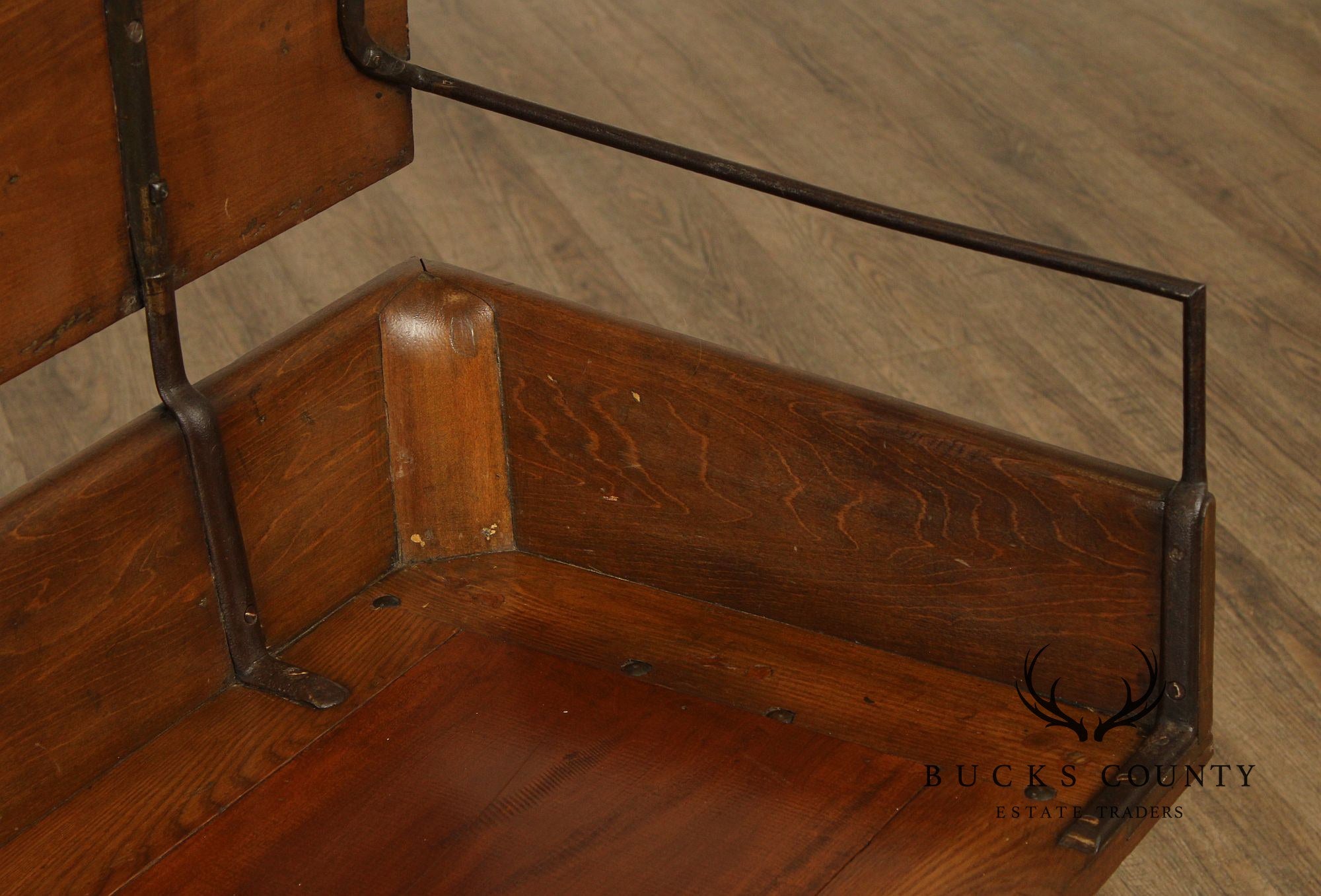 Antique 19th Century Rustic Farmhouse Pair Of Buggy Seat Benches