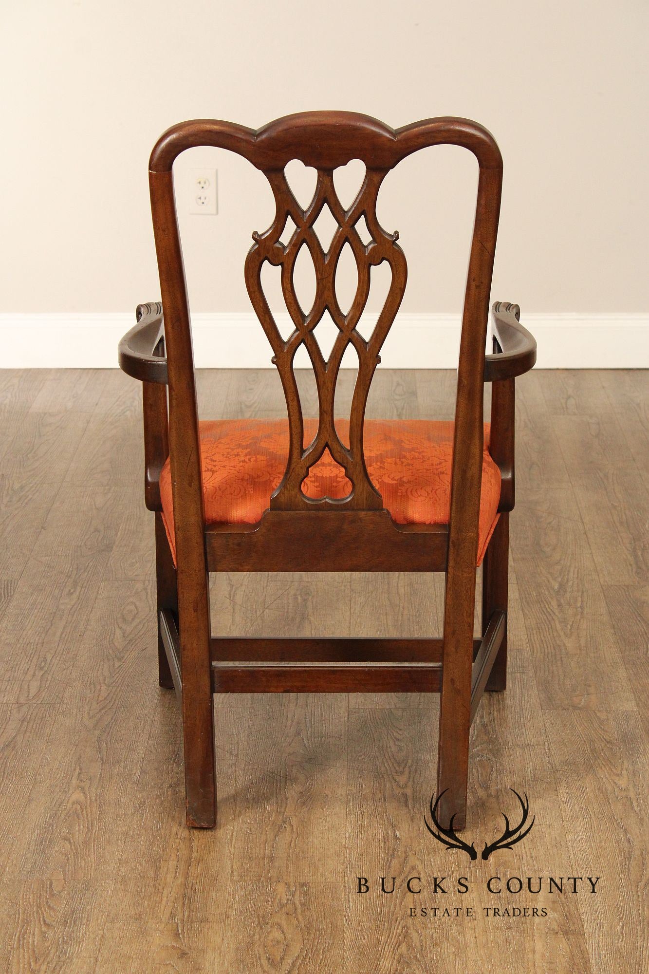 Henredon Chippendale Style Vintage Set of Six Mahogany Dining Chairs
