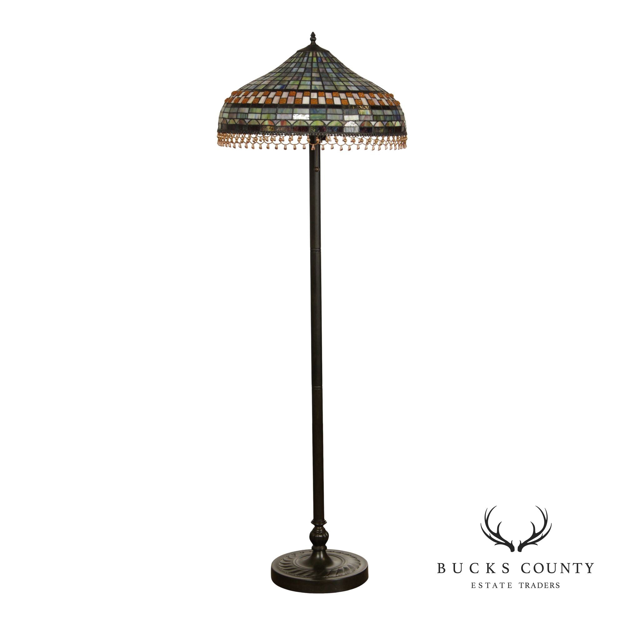 Tiffany Style Art Glass Floor Lamp