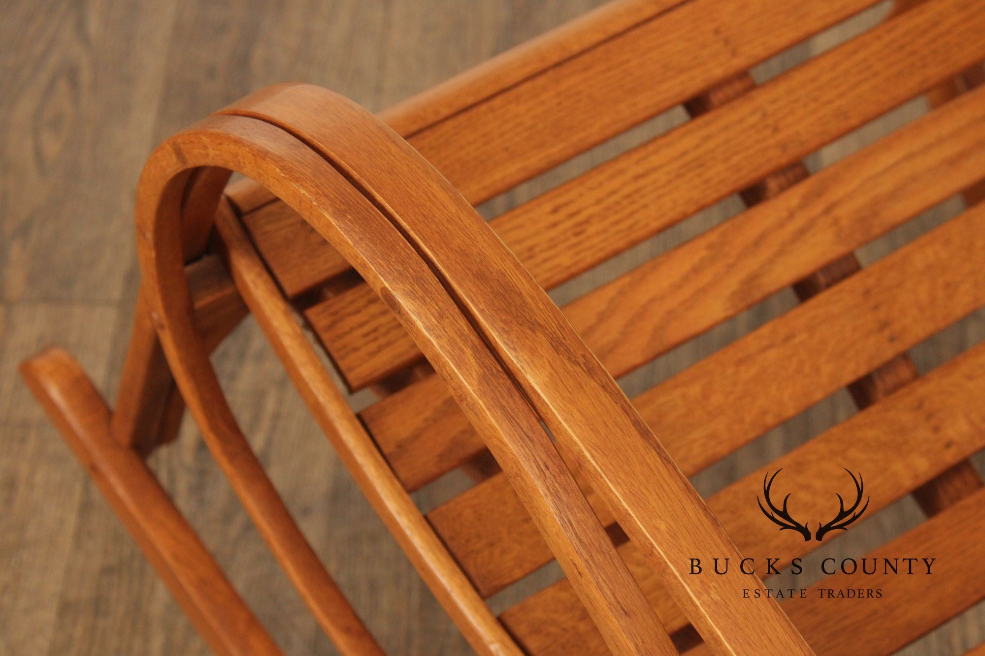 Adirondack Style Oak Bentwood Rocker