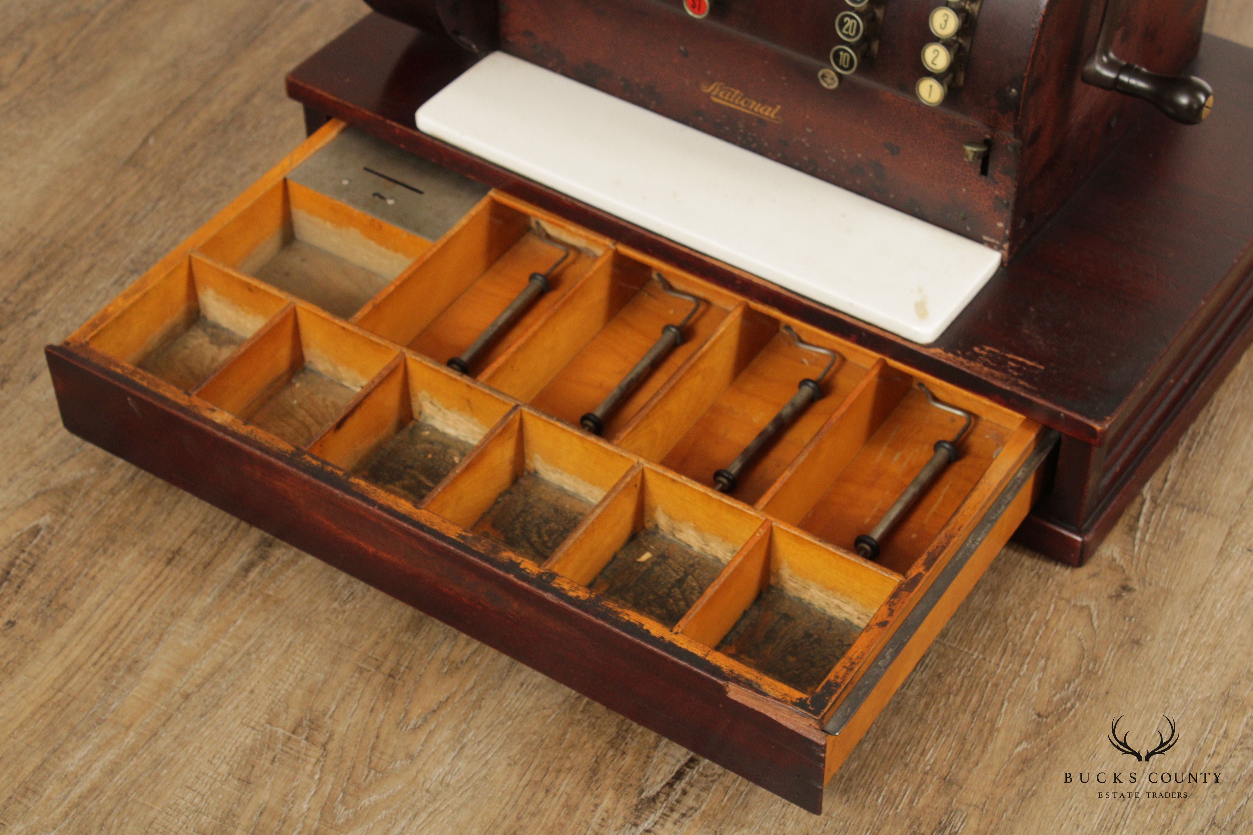 Vintage National Hand-Crank Cash Register