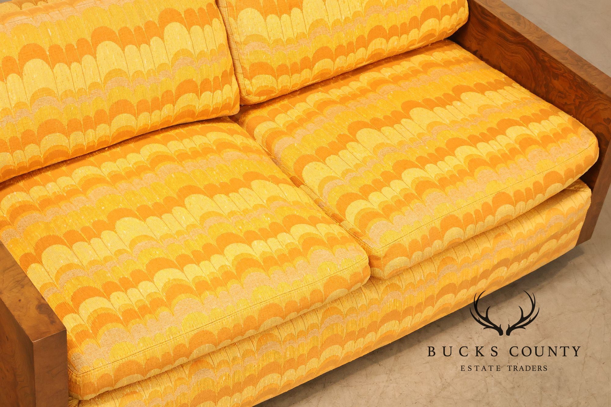 Milo Baughman For Thayer Coggin Mid Century Modern Two Seat Sofa Loveseat