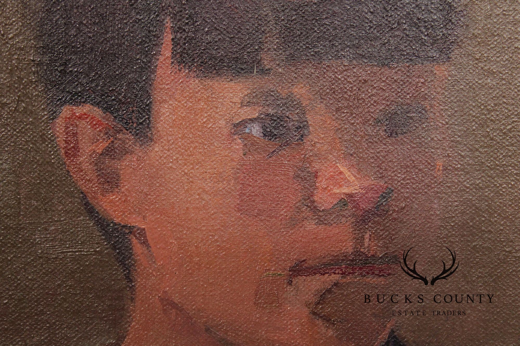 Tim Kennedy Oil on Canvas Portrait, 'Holly Reading'