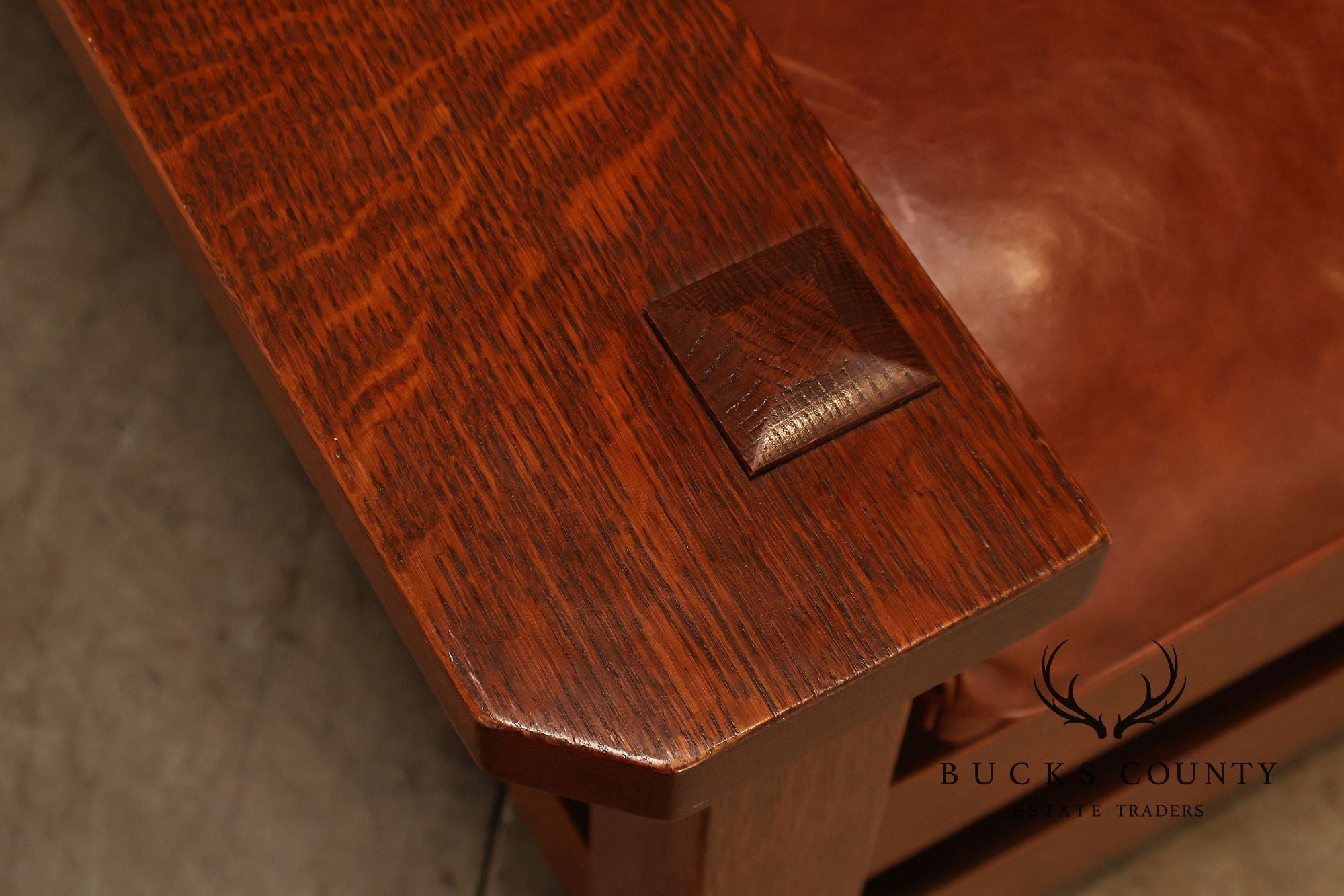 Stickley Mission Collection 25th Anniversary Limited Edition Dalai Lama Eastwood Chair & Ottoman No. 45/100