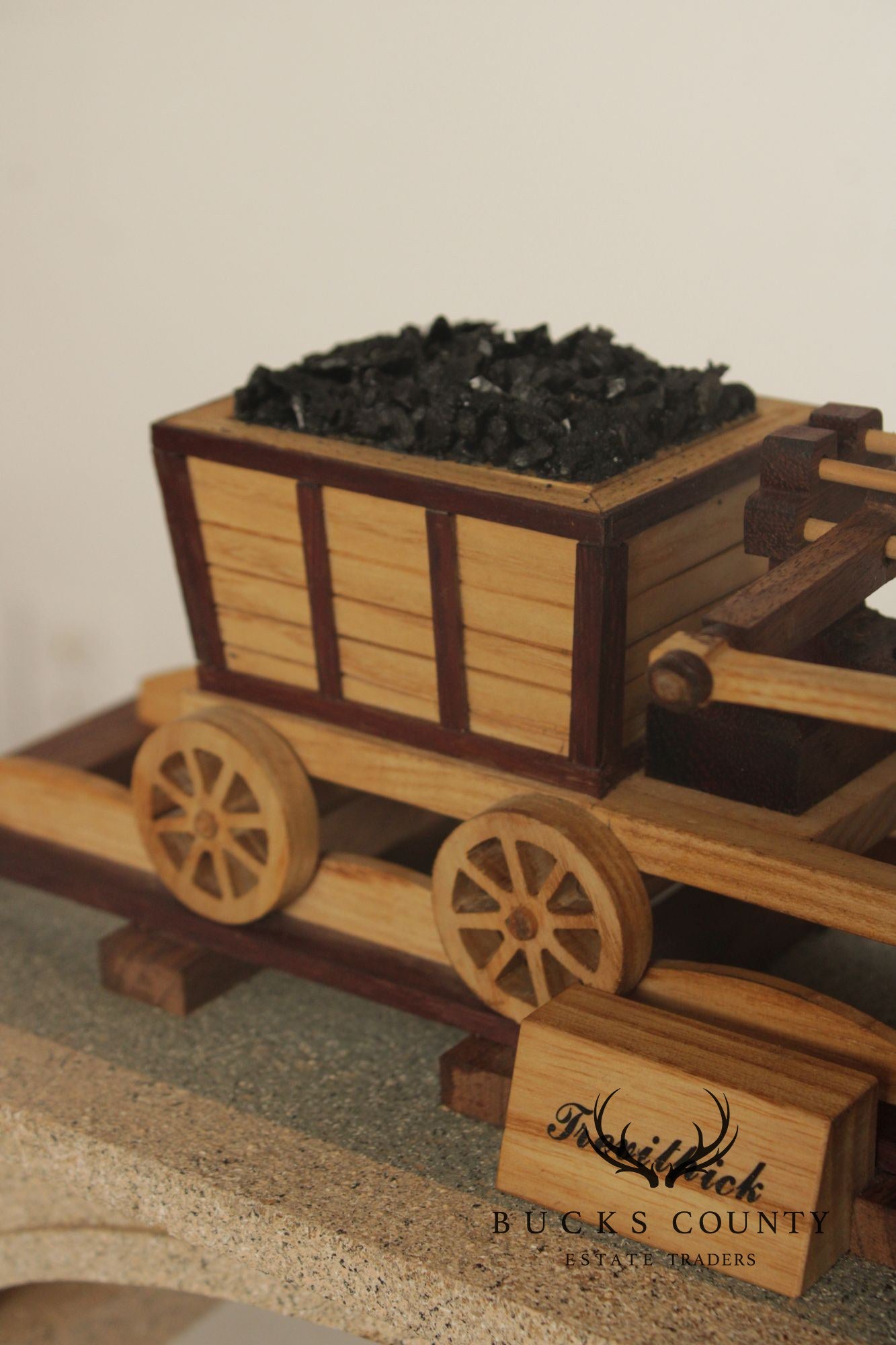 Philip Jacoby Carved Wood Model Train