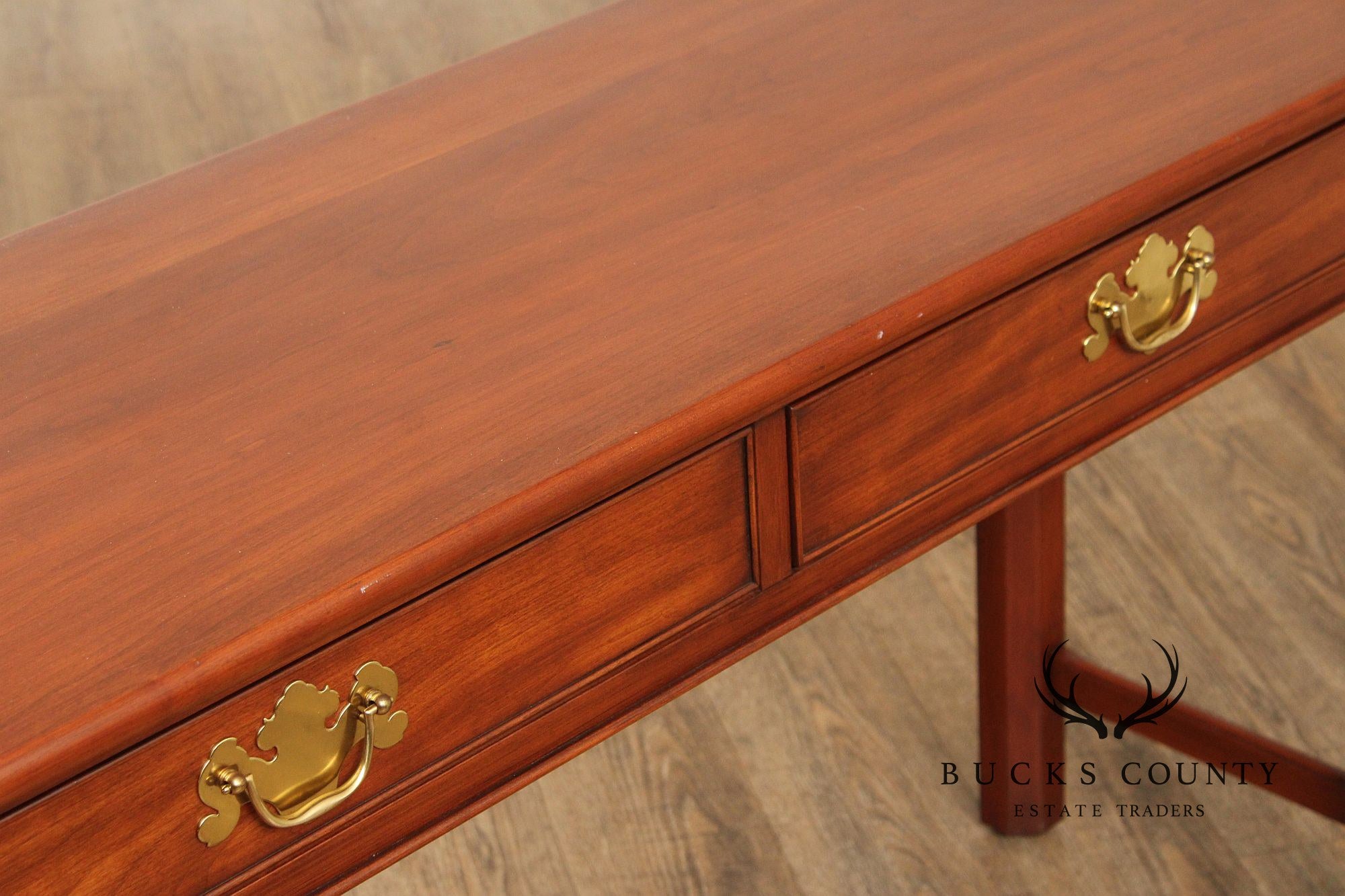 Henkel Harris Chippendale Style Cherry Console Table