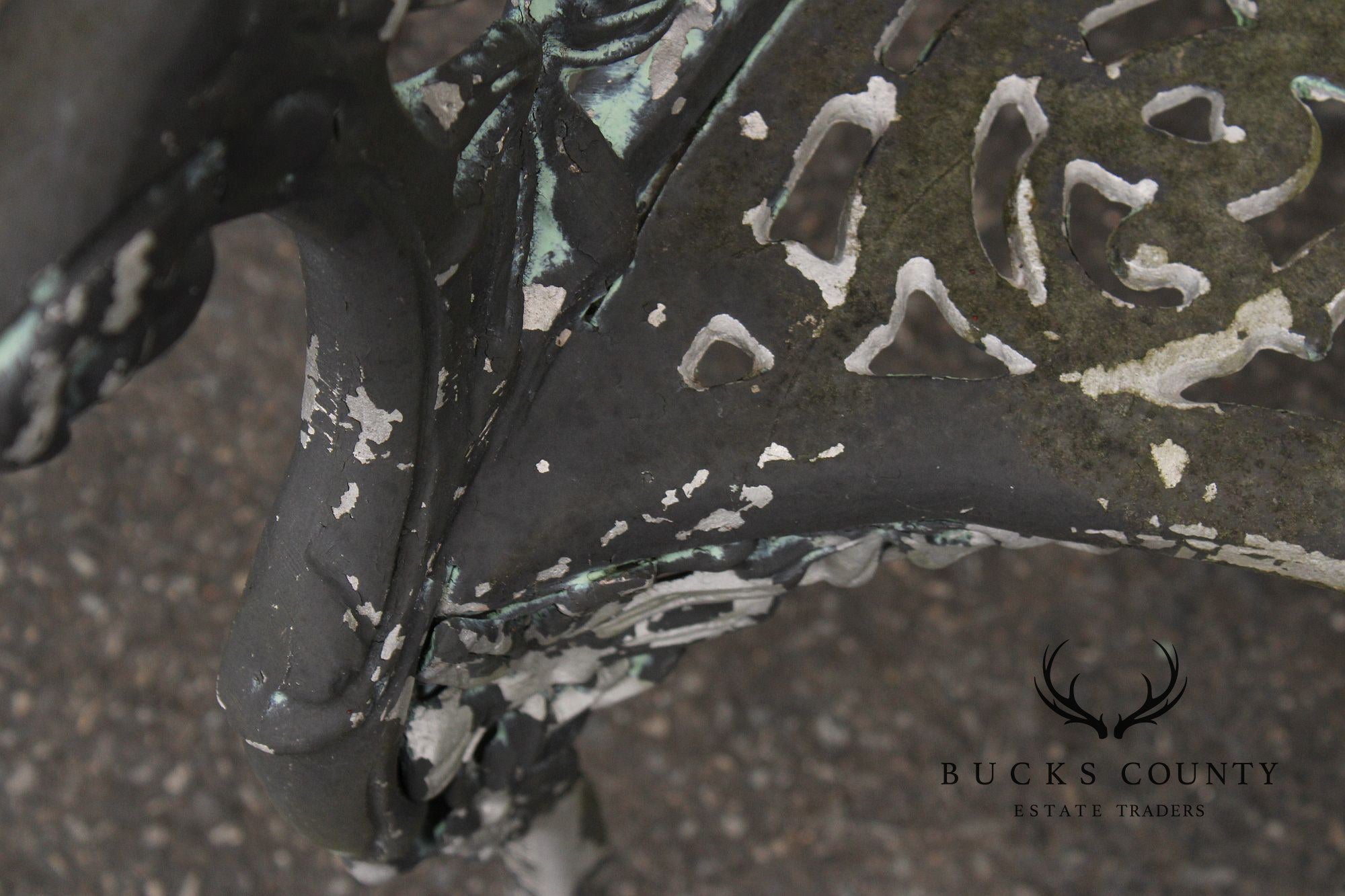 Coalbrookdale Style Vintage Cast Aluminum Garden Settee