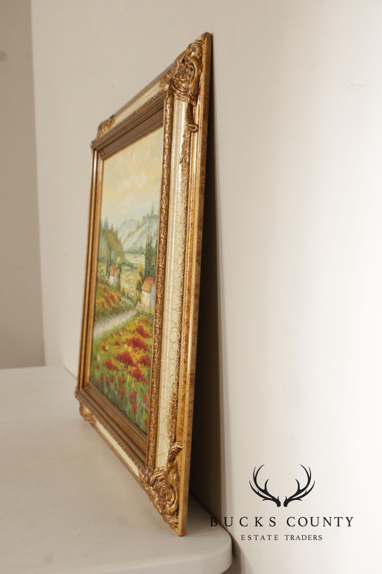 W. Adams Tuscan Landscape Painting