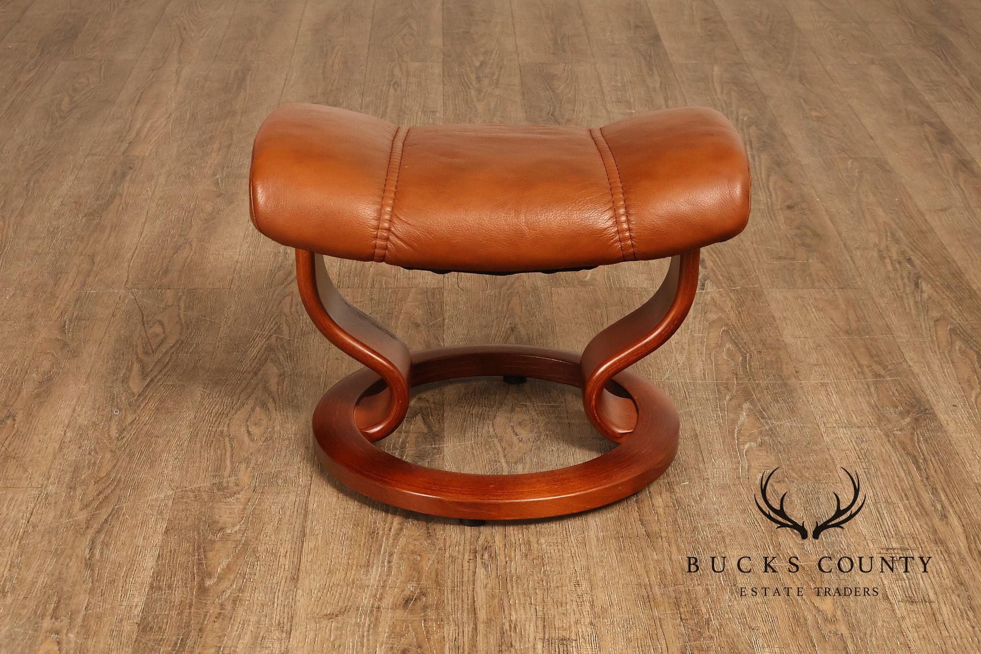 Ekornes Stressless Leather Recliner Chair And Ottoman