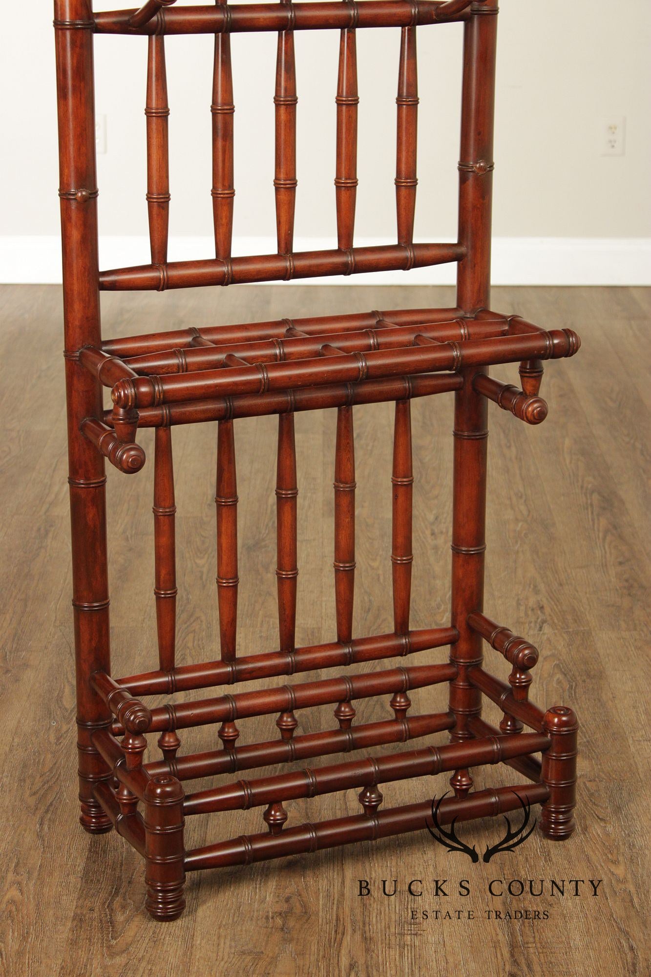 Aesthetic Movement Style Faux Bamboo Hall Tree