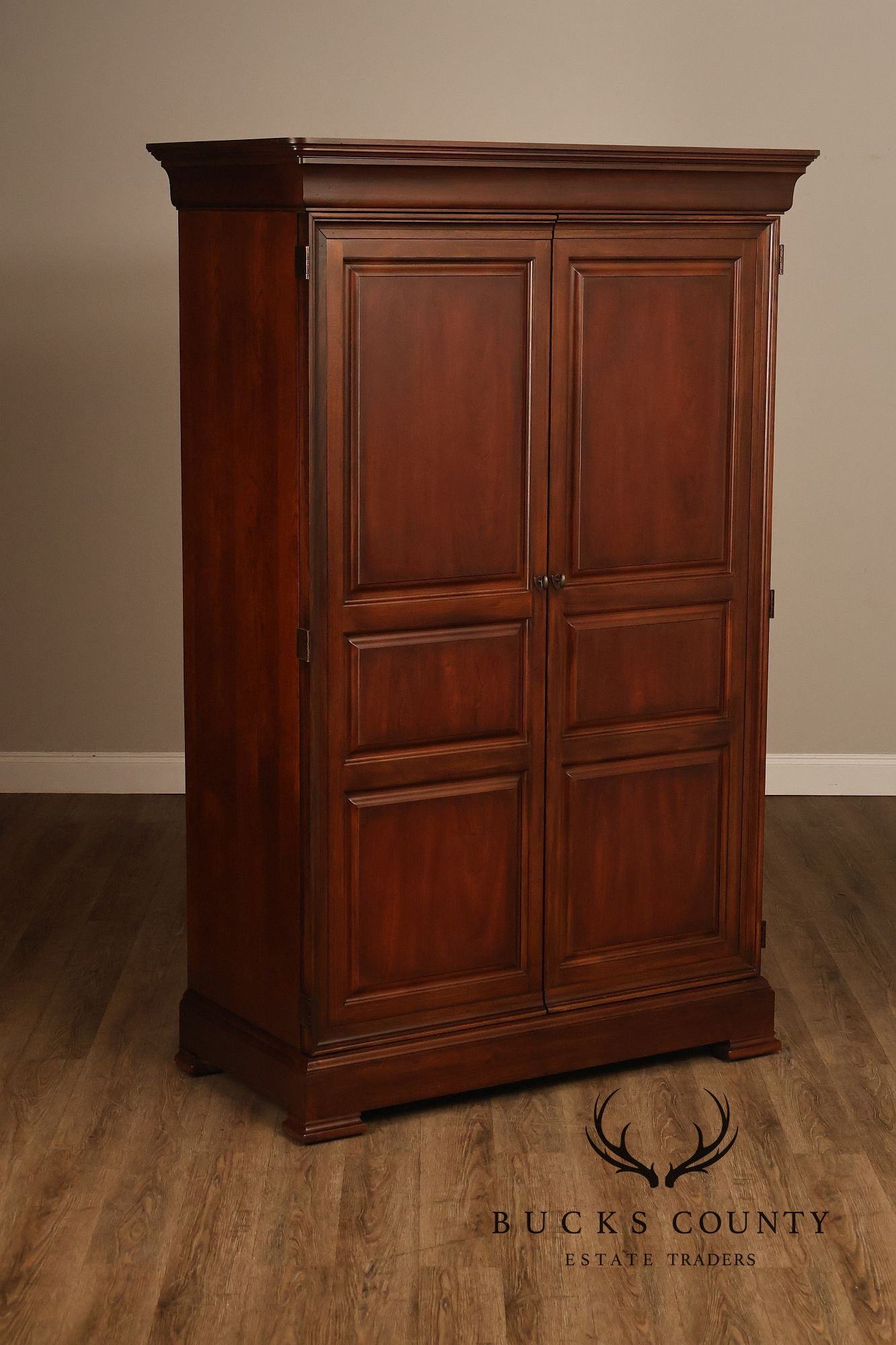 Thomasville Traditional Louis Philippe Style Cherry Armoire